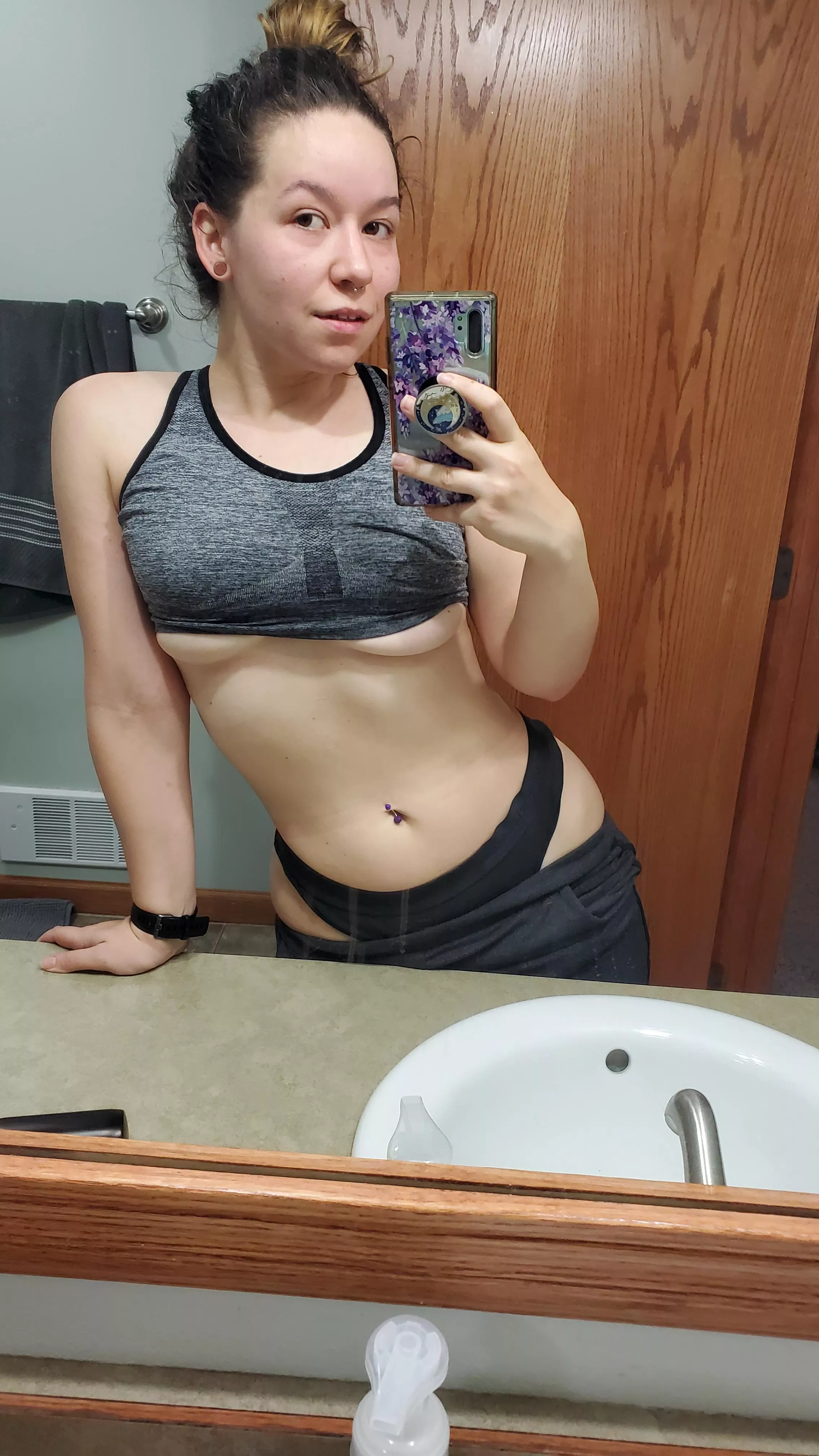 That post workout underboob