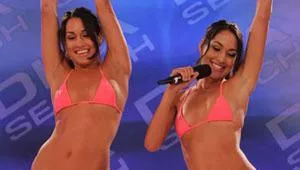 The Bella Twins at the Raw Diva Search 2006