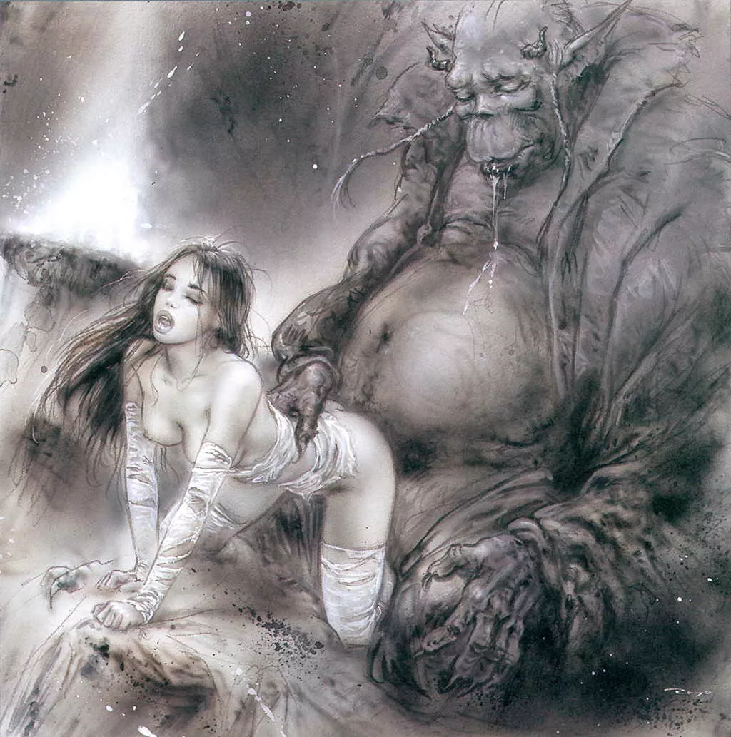 The blue prince by Luis Royo (more pics in comments)