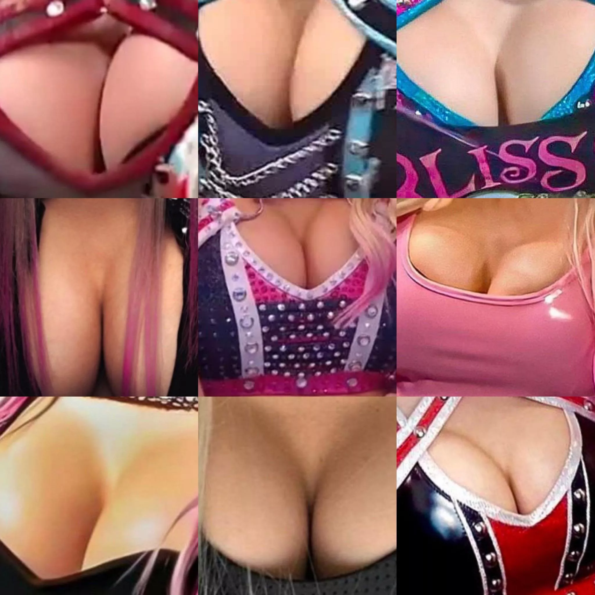 The one a lot of were probably waiting for The Alexa bliss titty collage