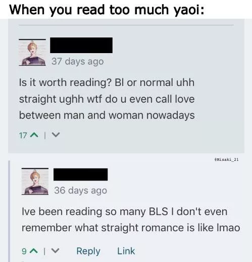 The result when you read too much BL