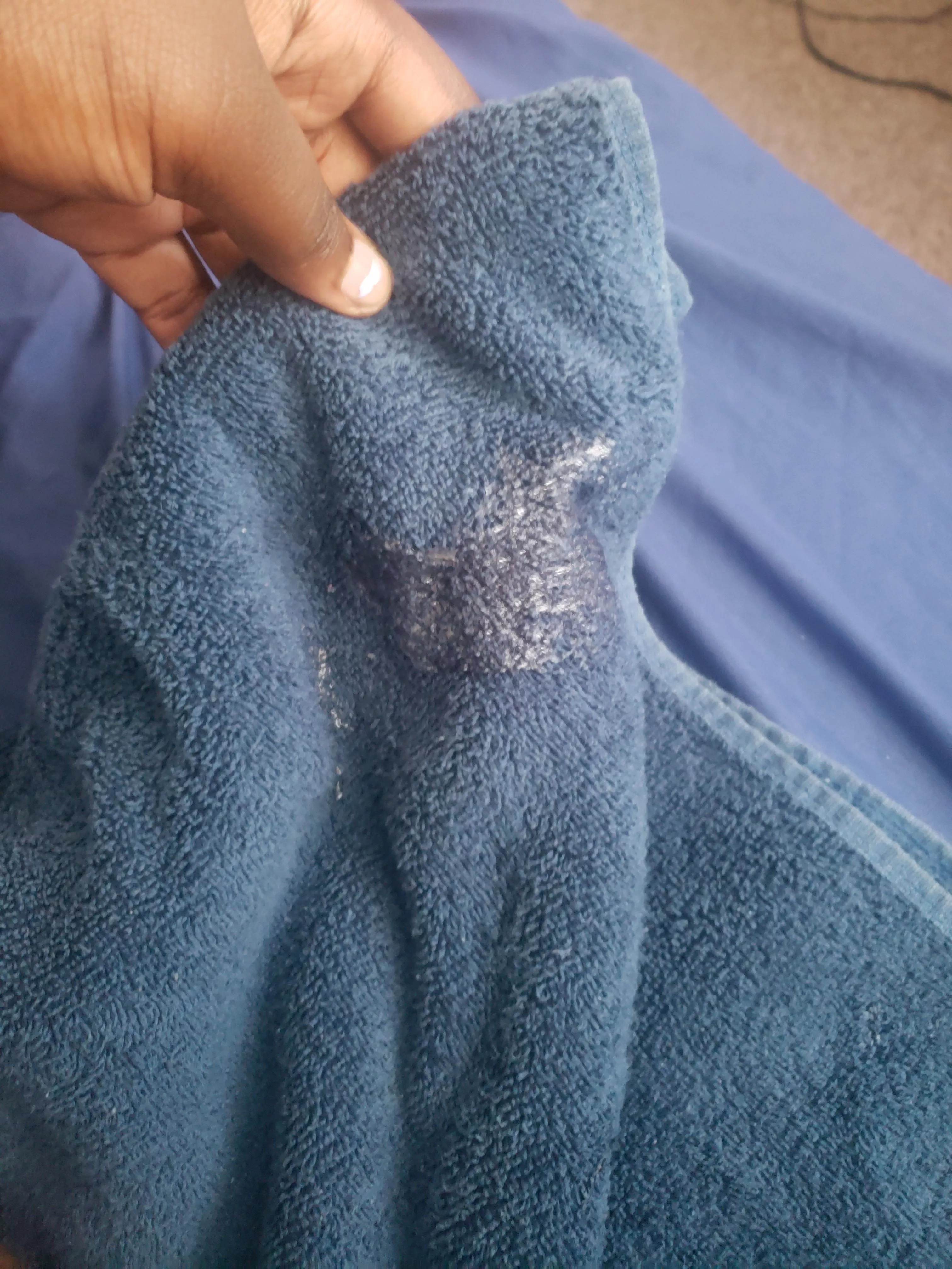 The towel I cleaned off with