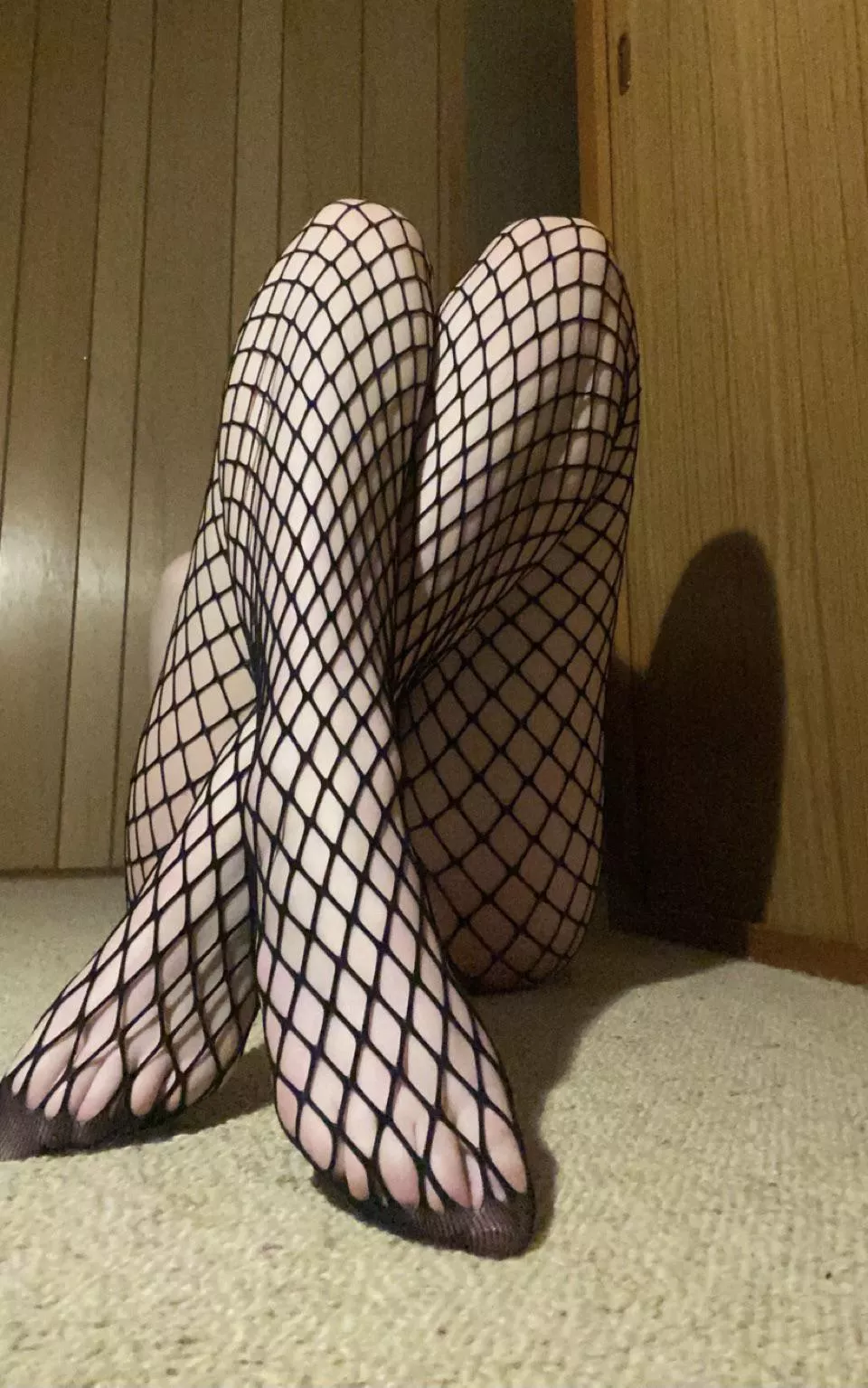 Thereâ€™s something about long legs in fishnets ðŸ–¤