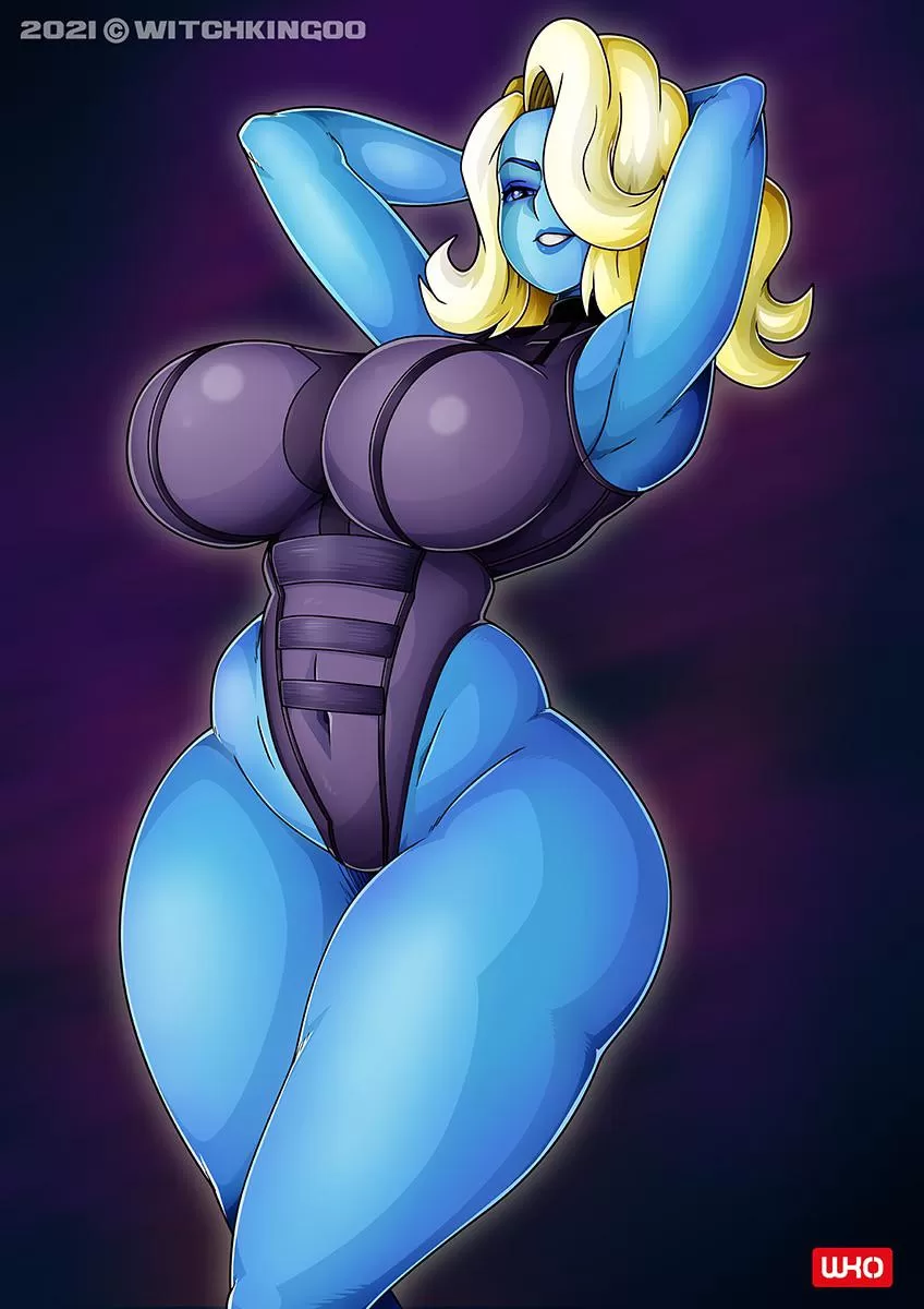 Thicc blonde Nebula from Marvel’s ‘What If…?’ by witchking00