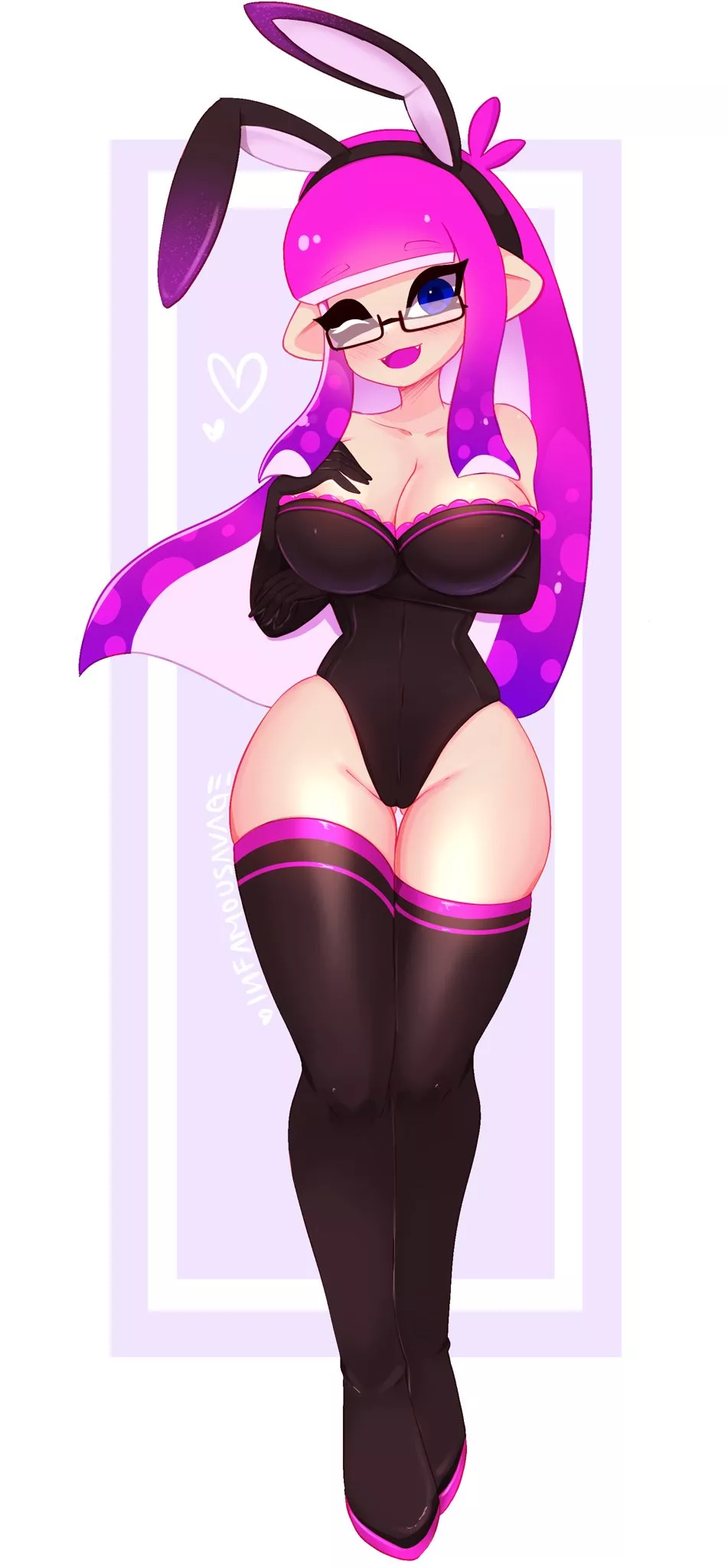 Thick Inkling bunny girl (INFAMOUSAVAGES)