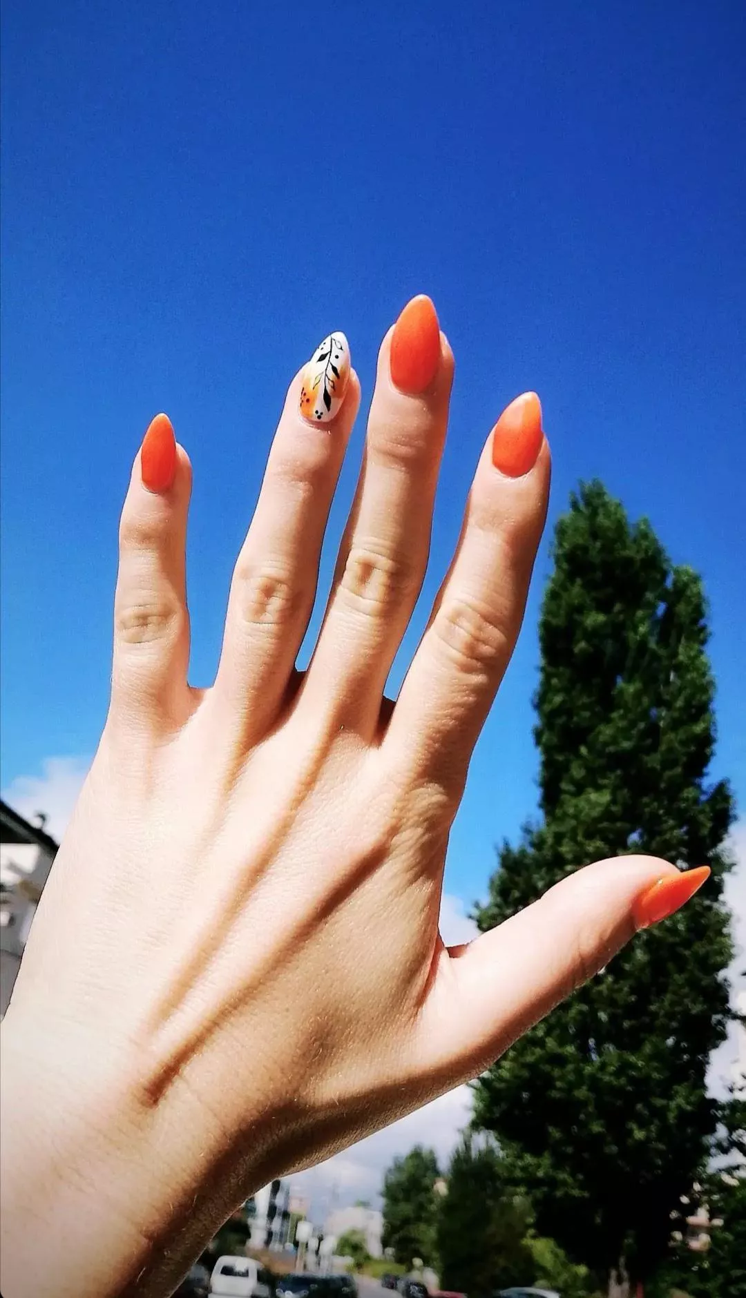 This girl sent me a pic of her nails 🤤