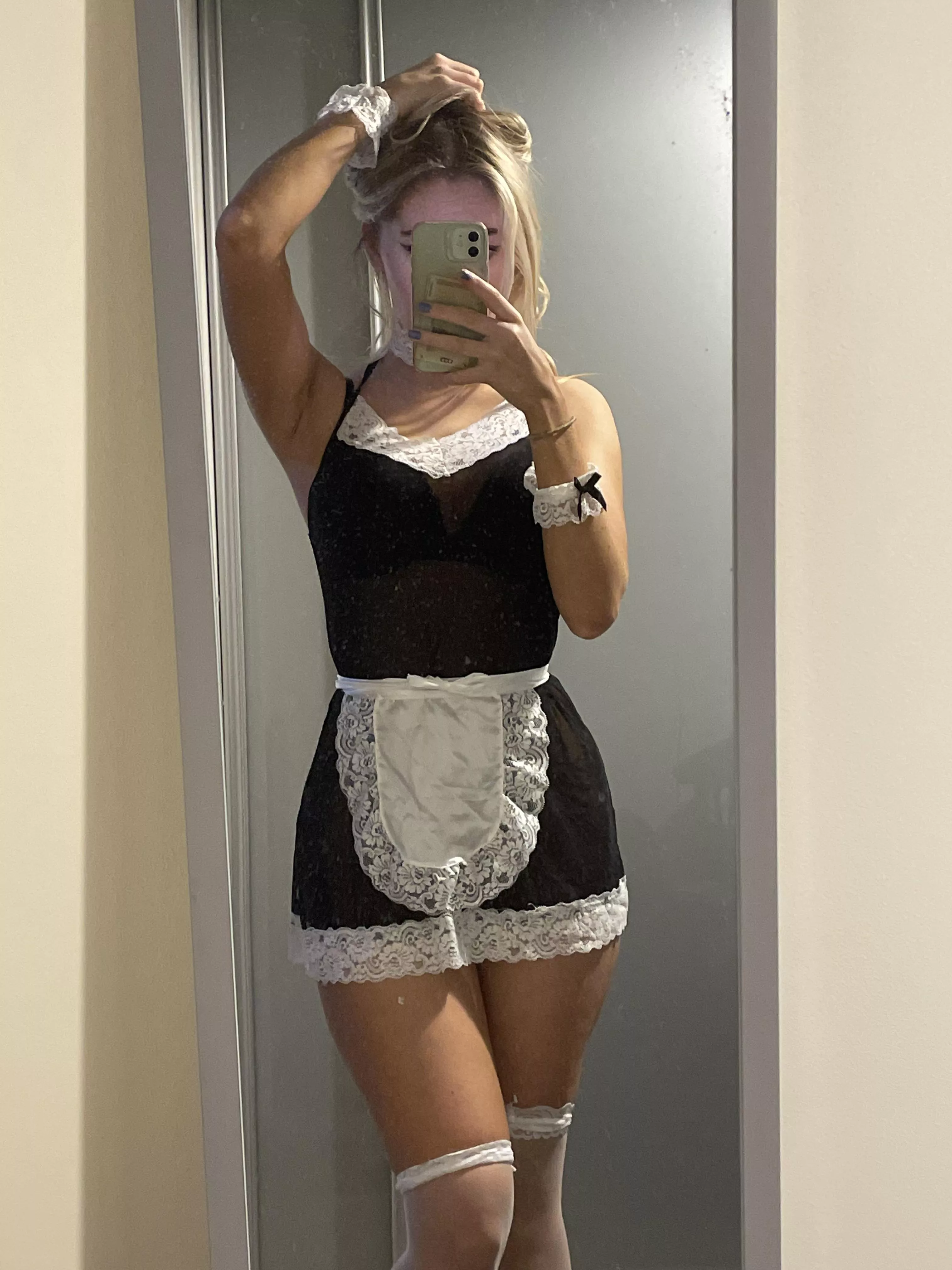 thought I’d try on a sexy maid outfit, what are your opinions?