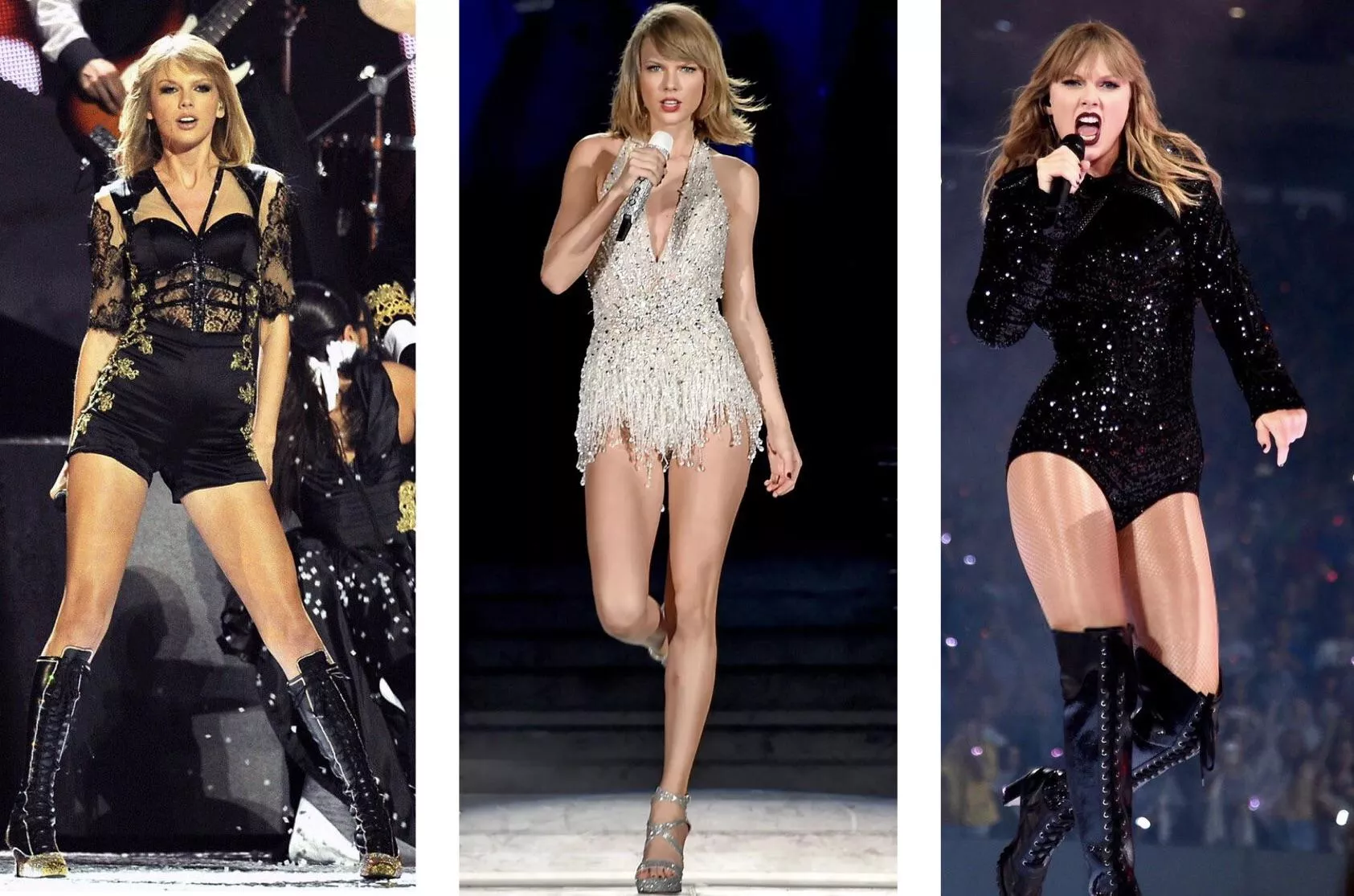 Three eras of Taylor Swift, which is your favorite? (From left to right: Red, 1989, Reputation)