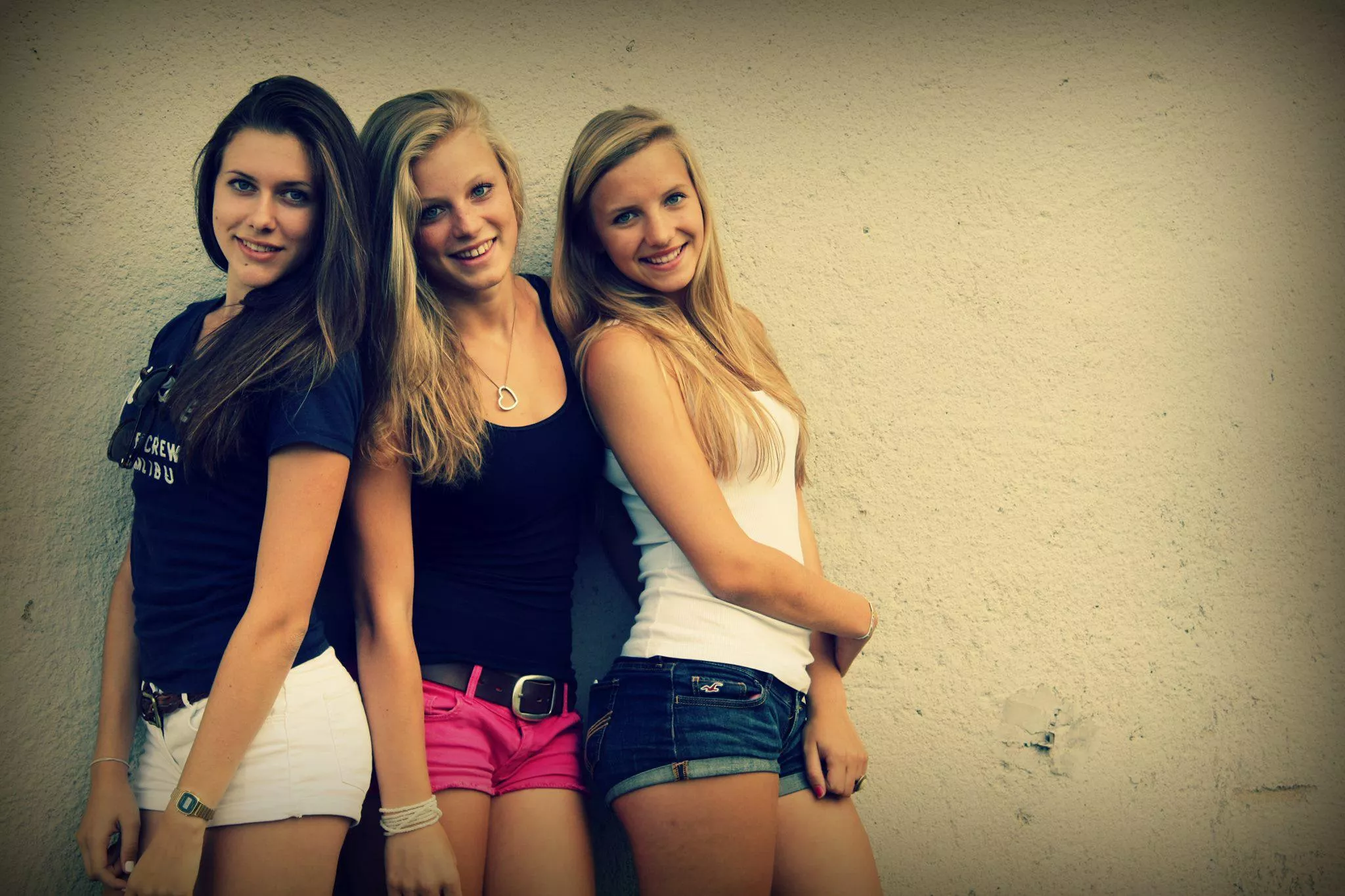 Three Girls in Shorts