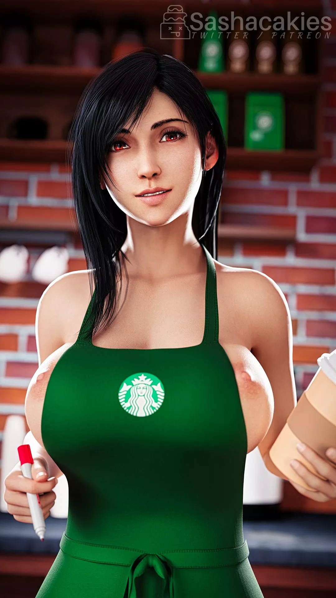 Tifa, (Sashacakies) [Final Fantasy]