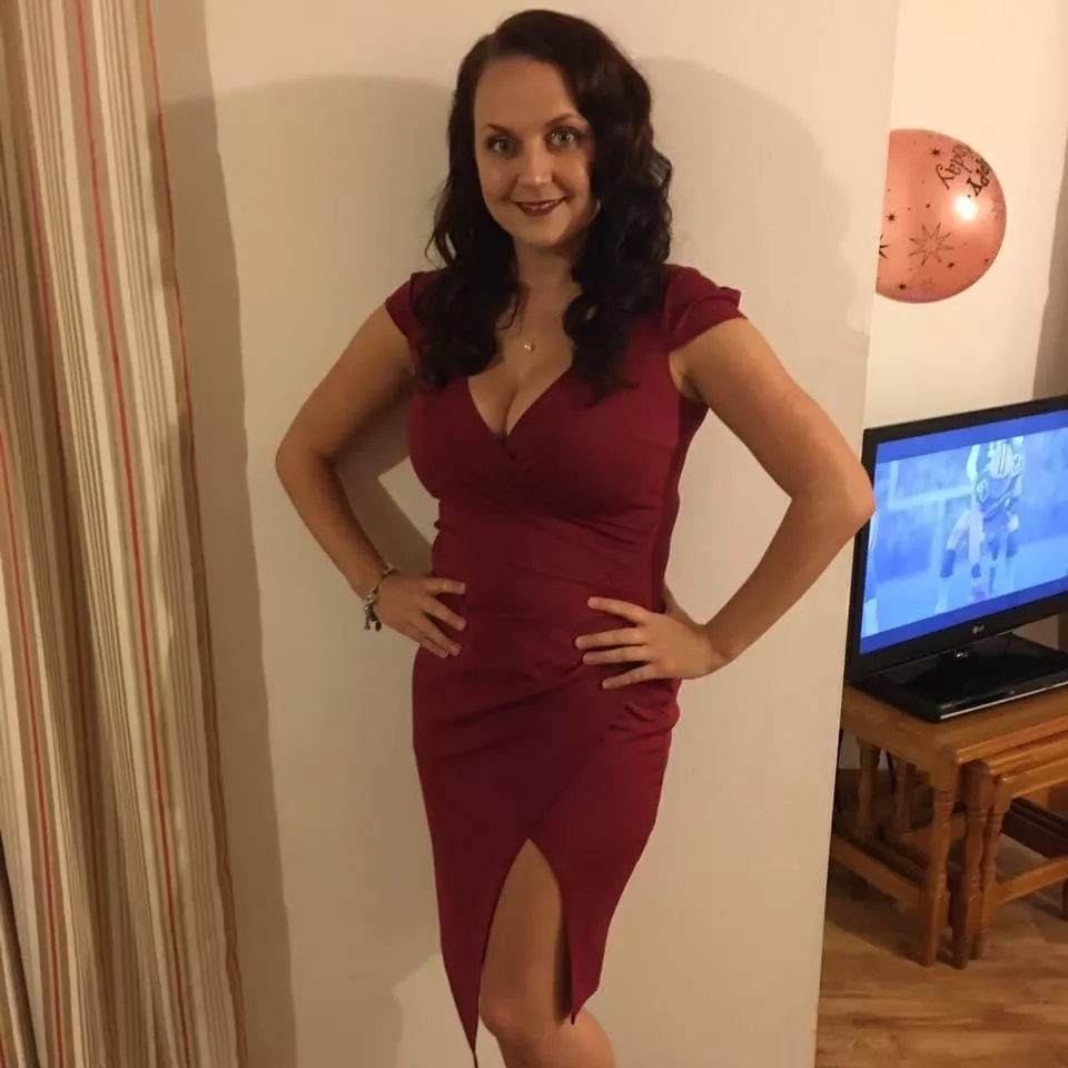 Tight red dress