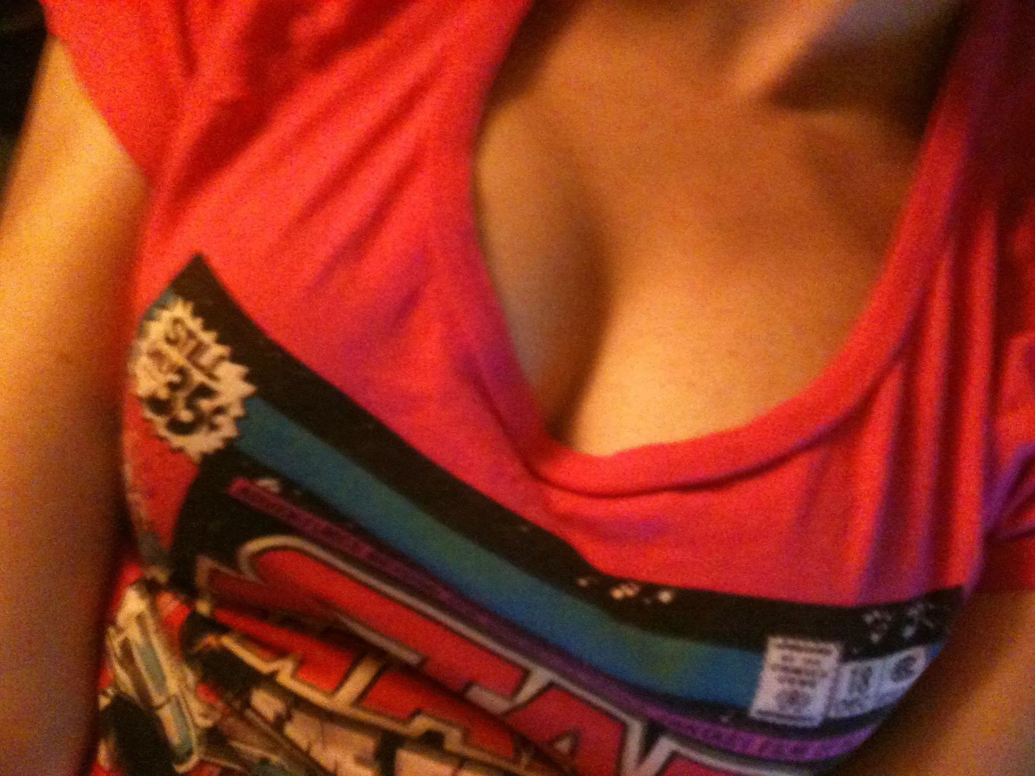 Tits in a Star Wars shirt