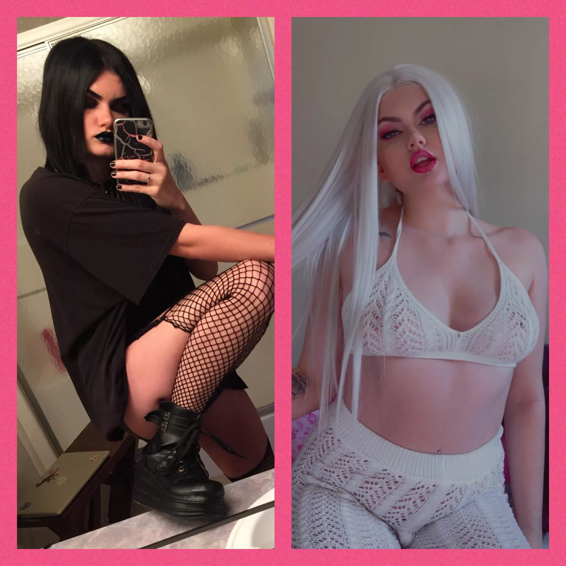 To celebrate my verified bimbo status, heres a 3.5 year difference 🌸