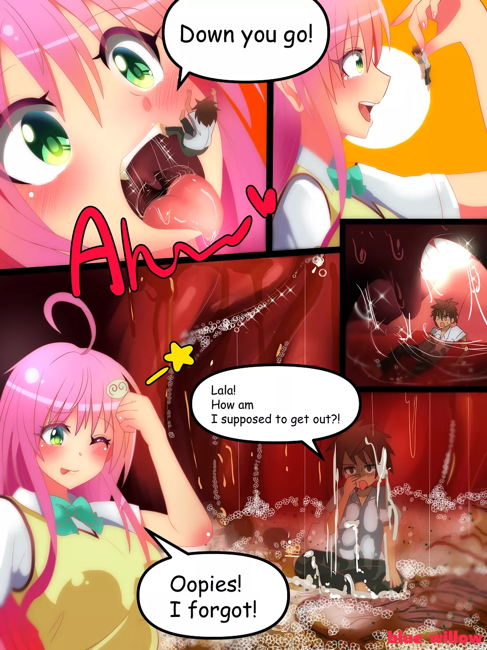 To LOVE-Ru Vore by blue_willow [Oral Vore][F/M][Macro][Unwilling]