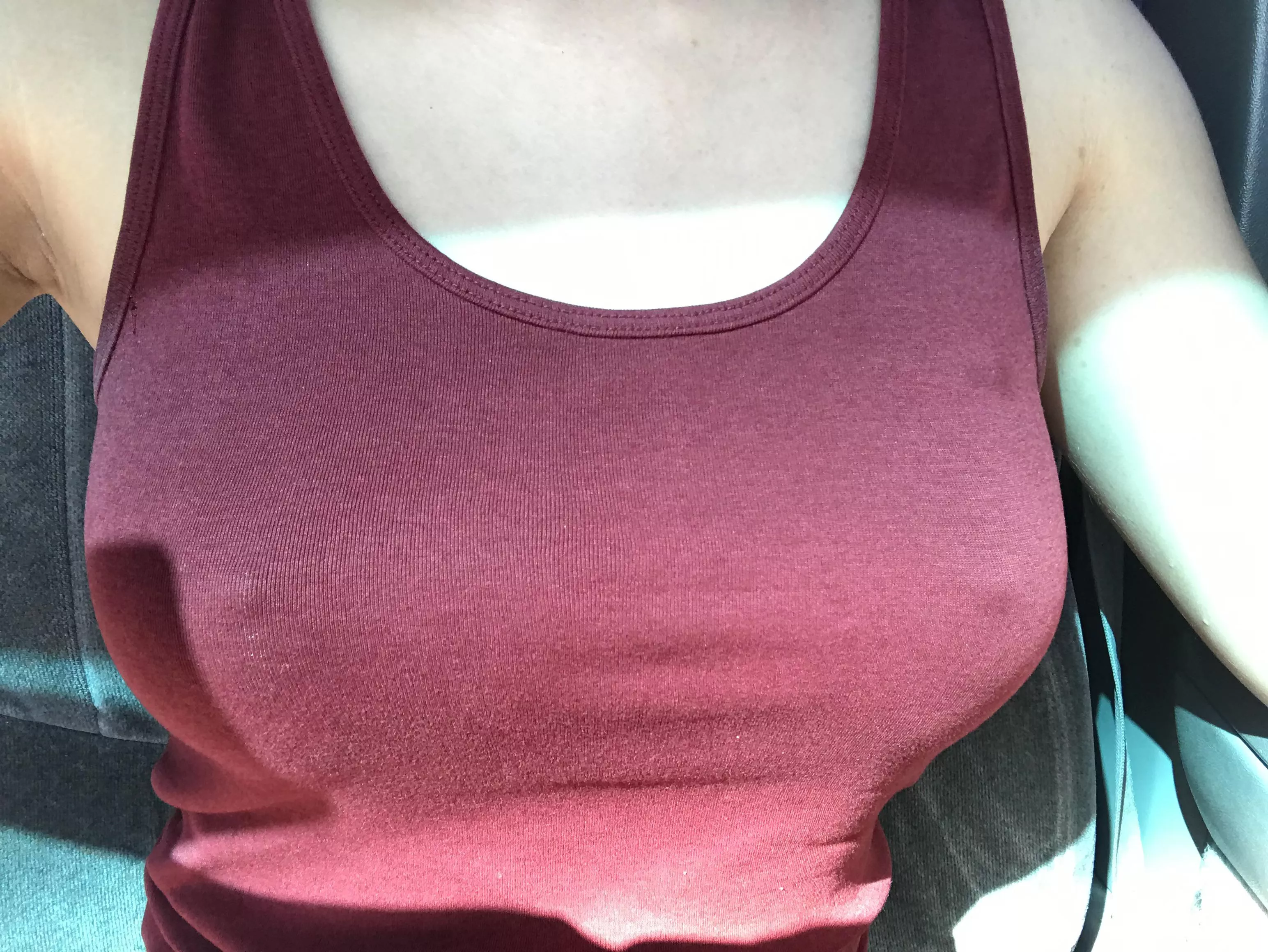 Too hot in AZ to be wearing a bra