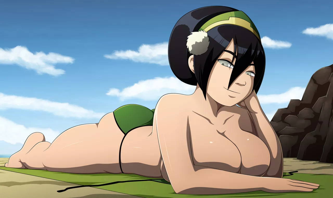 Toph just lounging around [RavenRavenRaven]