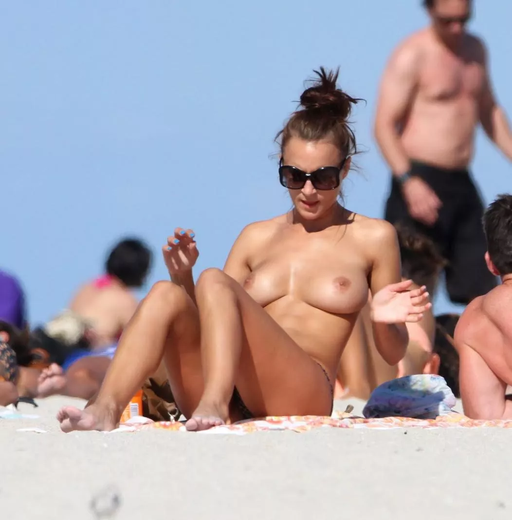 topless at beach