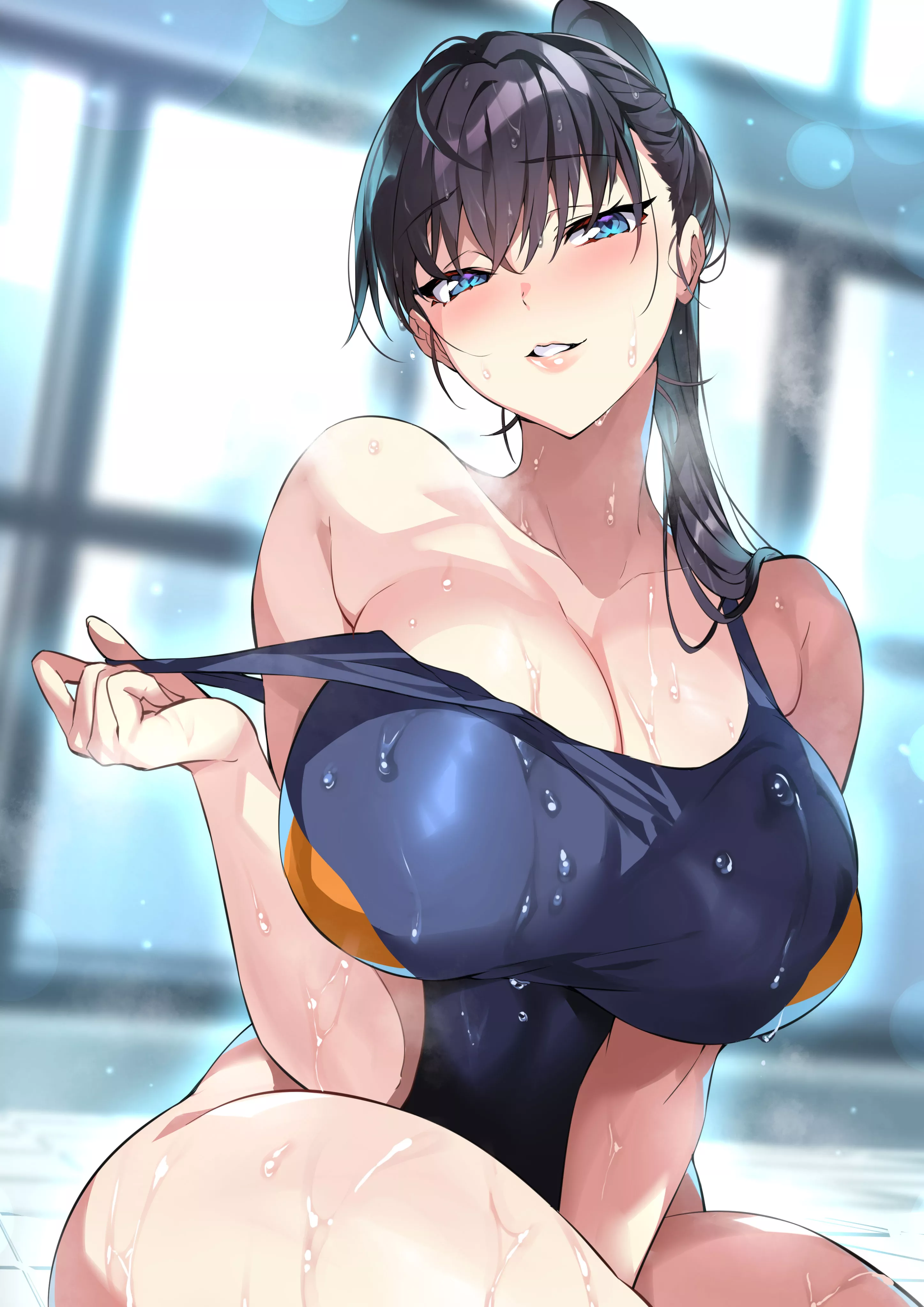 Toudou Akira Swimsuit Pull Wet (Senri Gan) [World's End Harem]