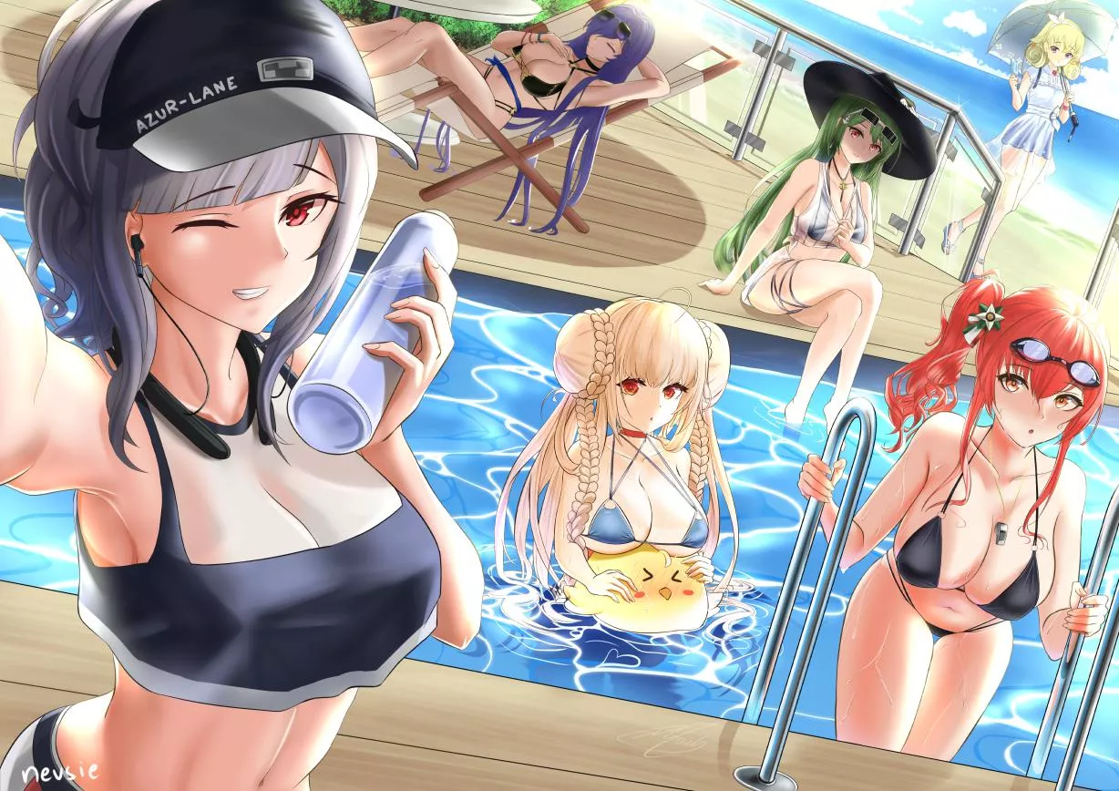 Trento, Zara, Formidable, Littorio and Giulio Cesare (Azur Lane)