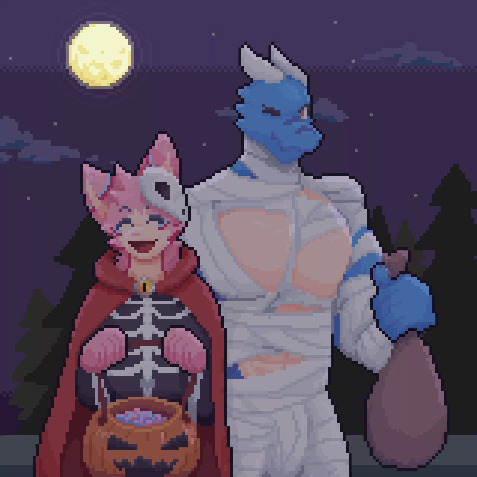 Trick or Treat!! (by me - twitter: @hayzhelnut)