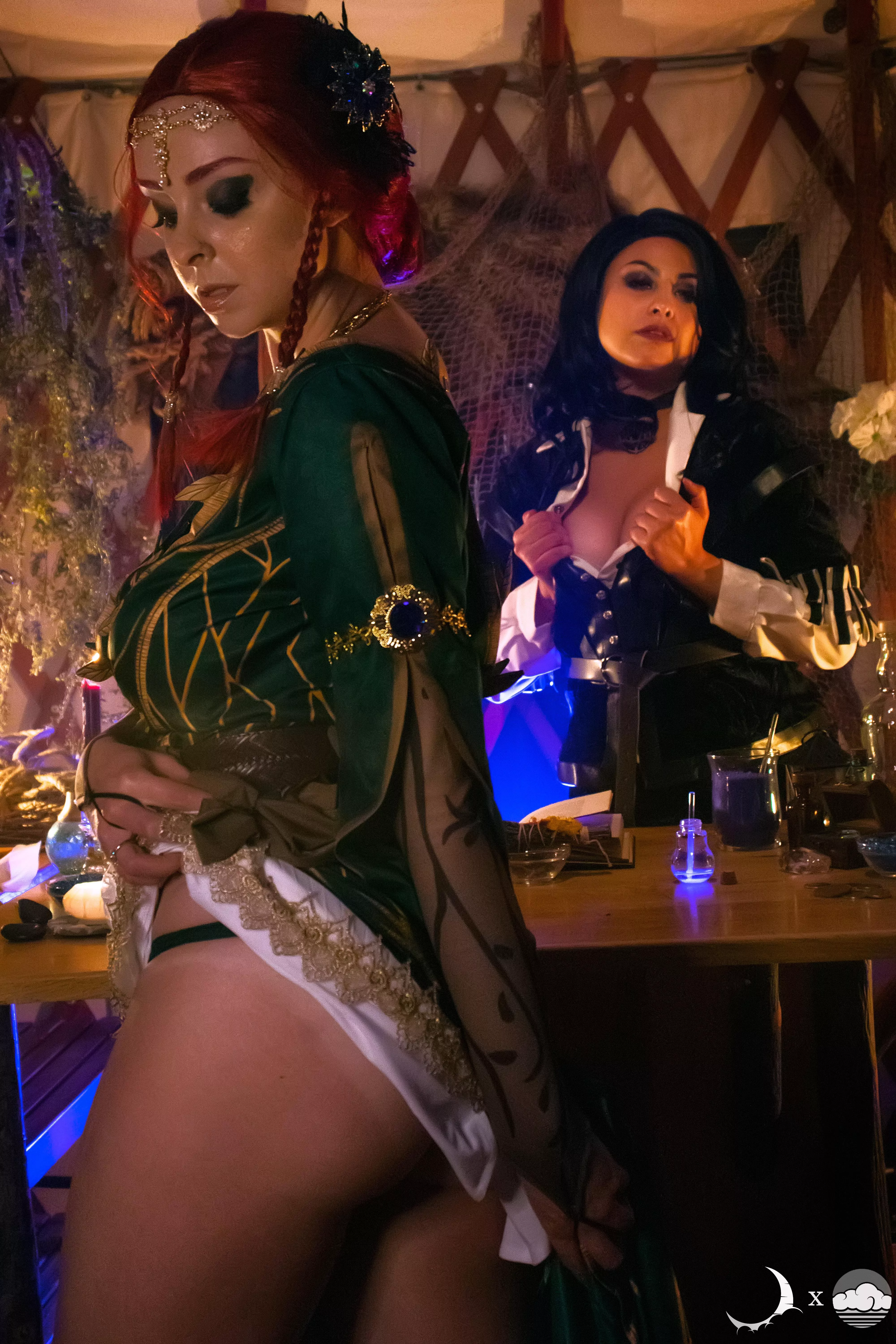 Triss and Yennefer by CloudedCalypso and LunaRaeCosplay [self]