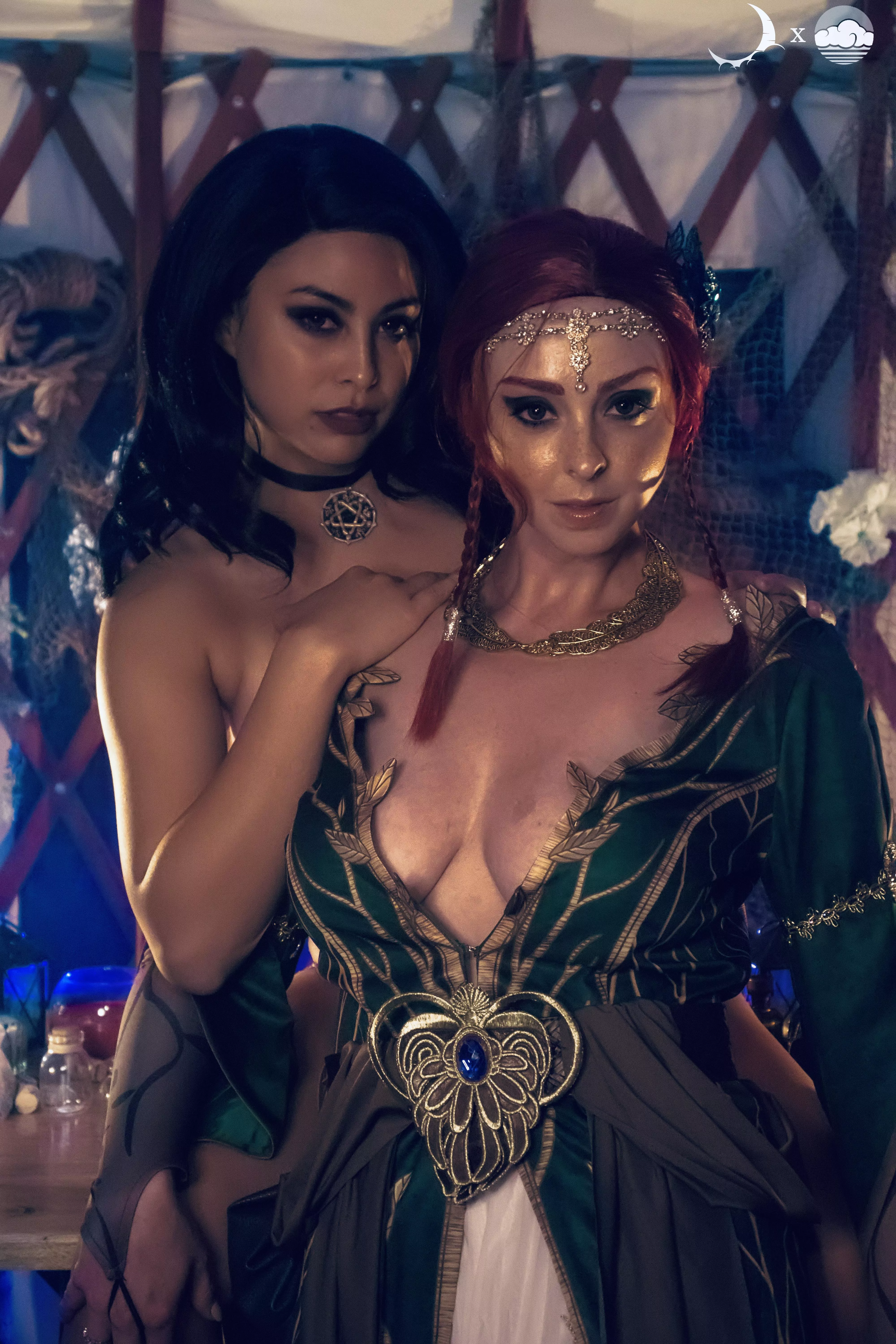 Triss & Yennefer by Lunaraecosplay and cloudedcalypso