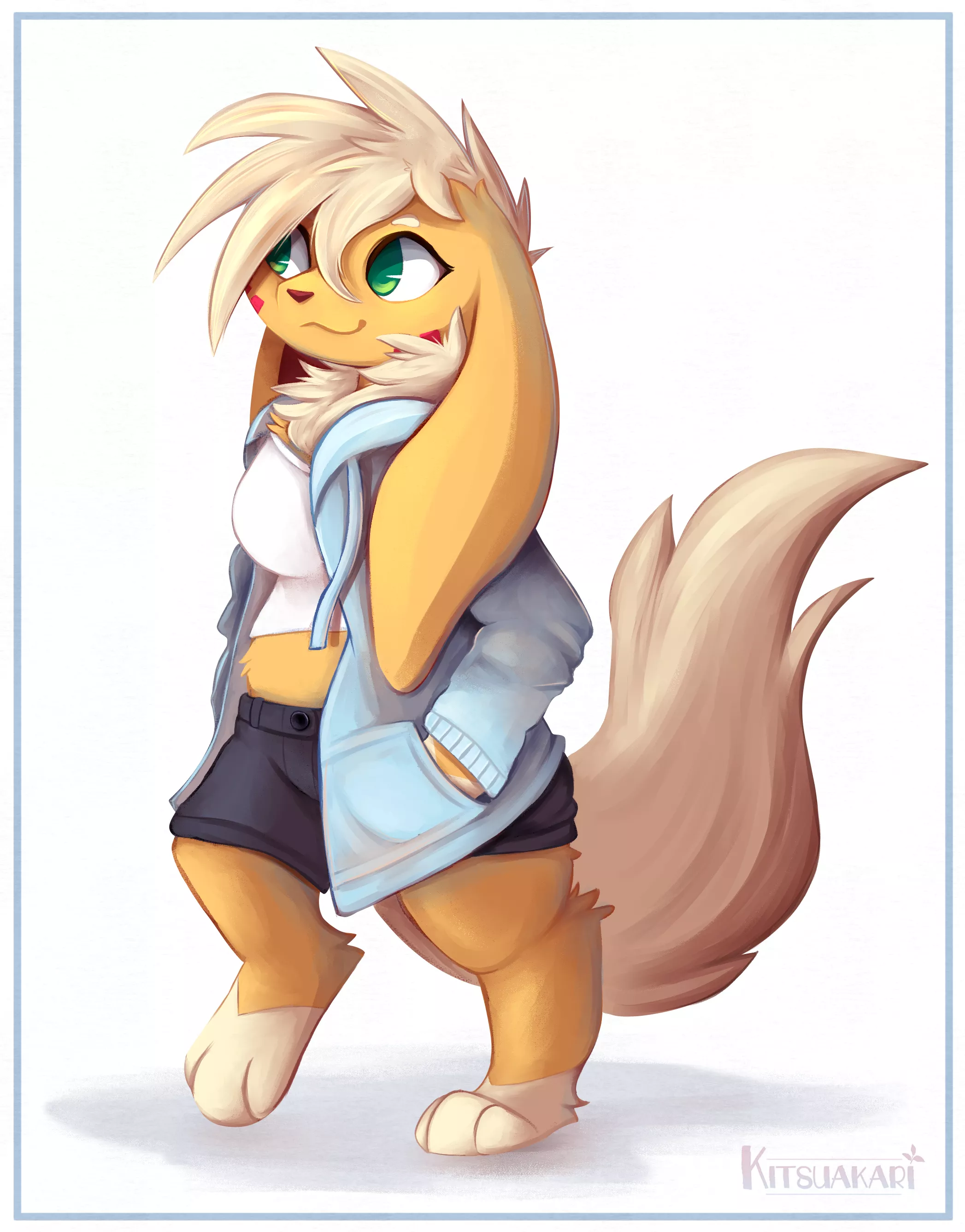 Trying on a new outfit~ [art by me]