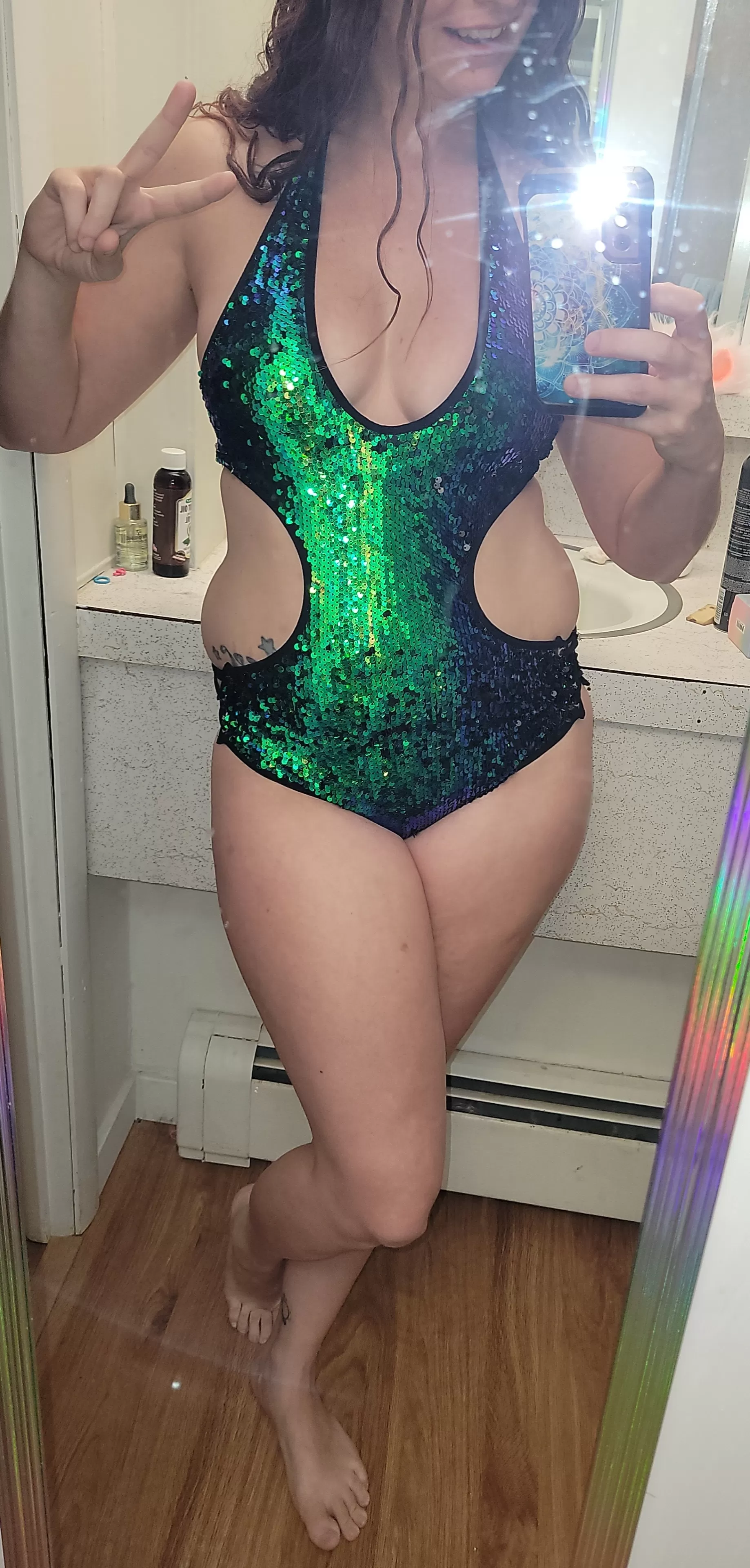 Trying on outfits for Dancefestopia!