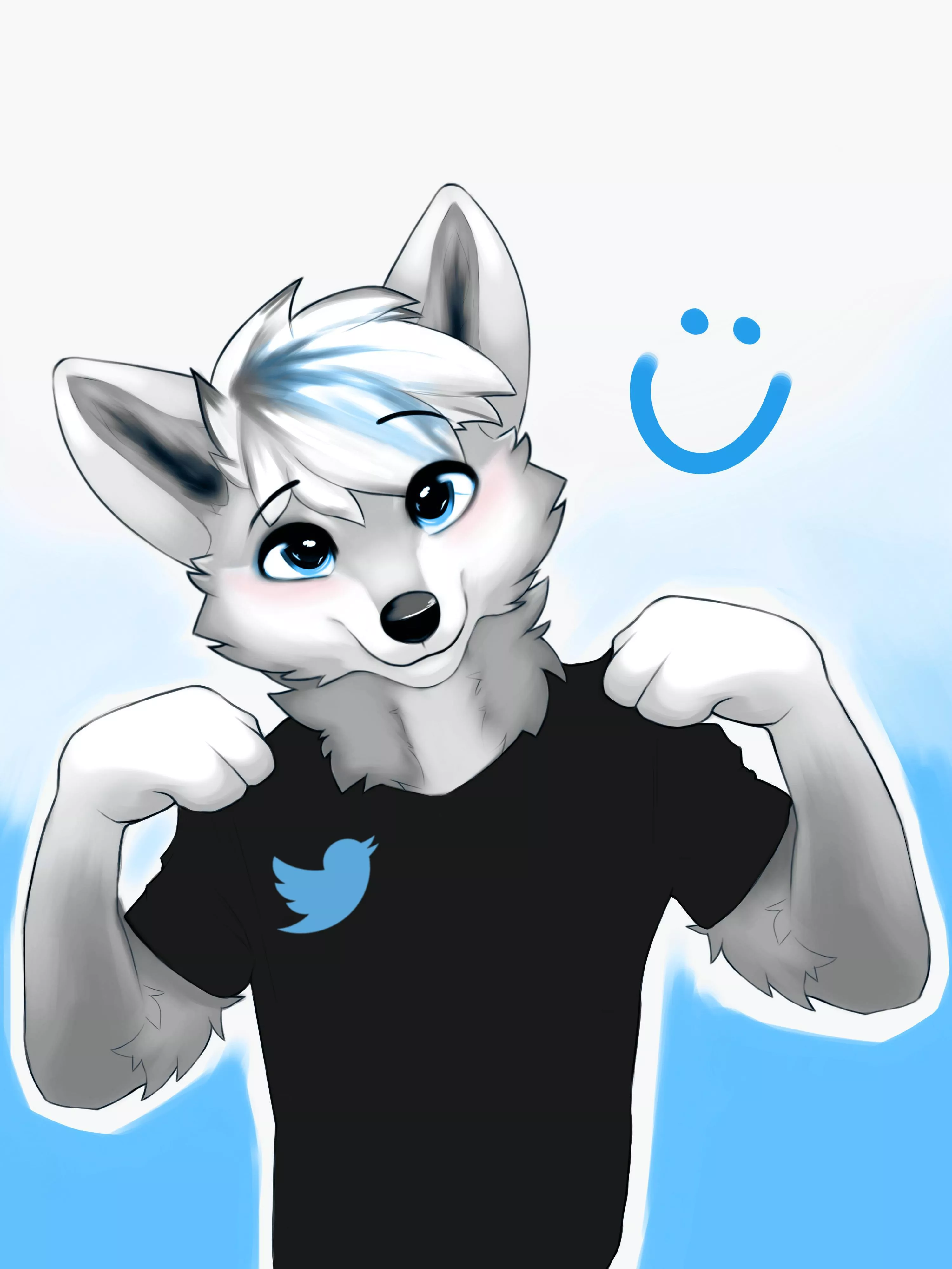 twitter wolf :D (art by me- twitter @X4Ash)