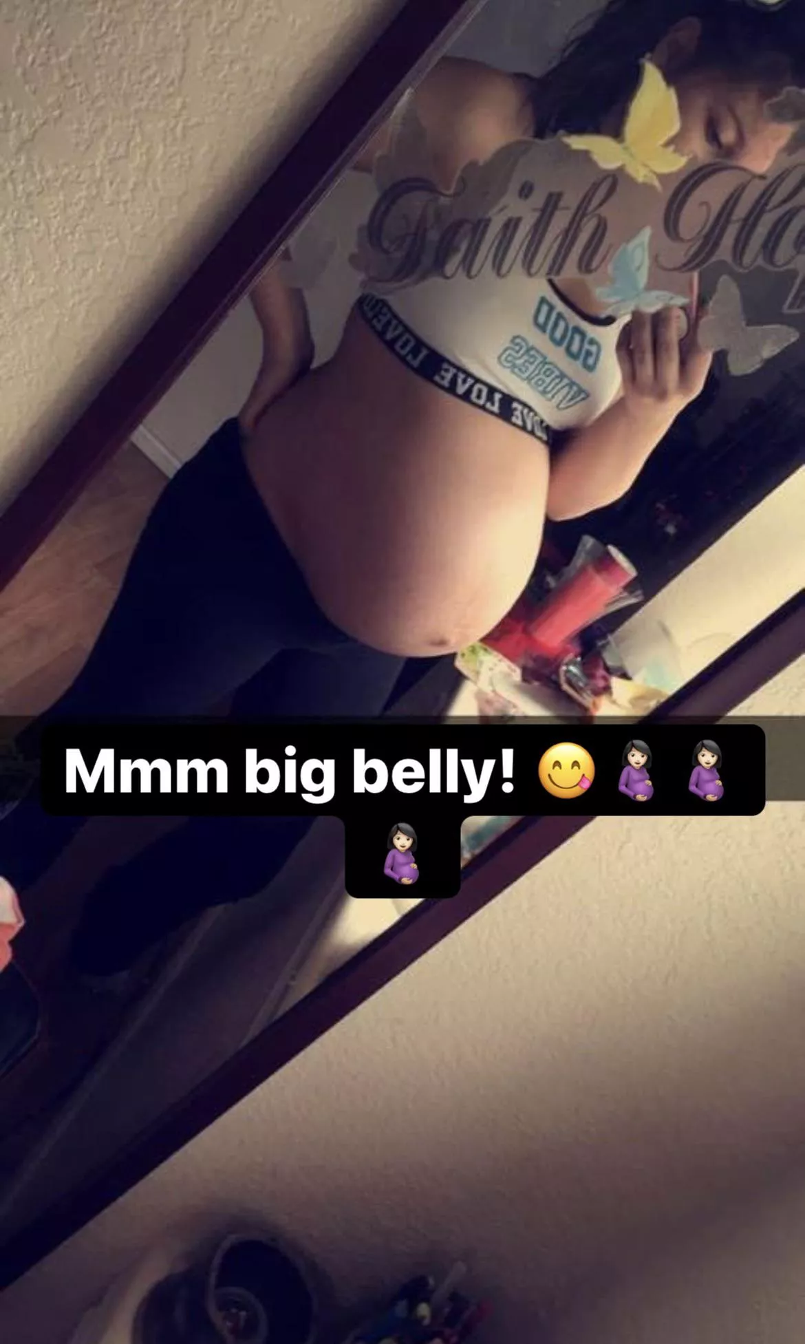 Ughâ€¦ Just look at this big round belly babes. I think Iâ€™m designed to be impregnated. Anyone want to fuck me babes? ðŸ¥µâ¤ï¸â¤ï¸ðŸ¤°ðŸ»ðŸ¤°ðŸ»ðŸ¤°ðŸ»