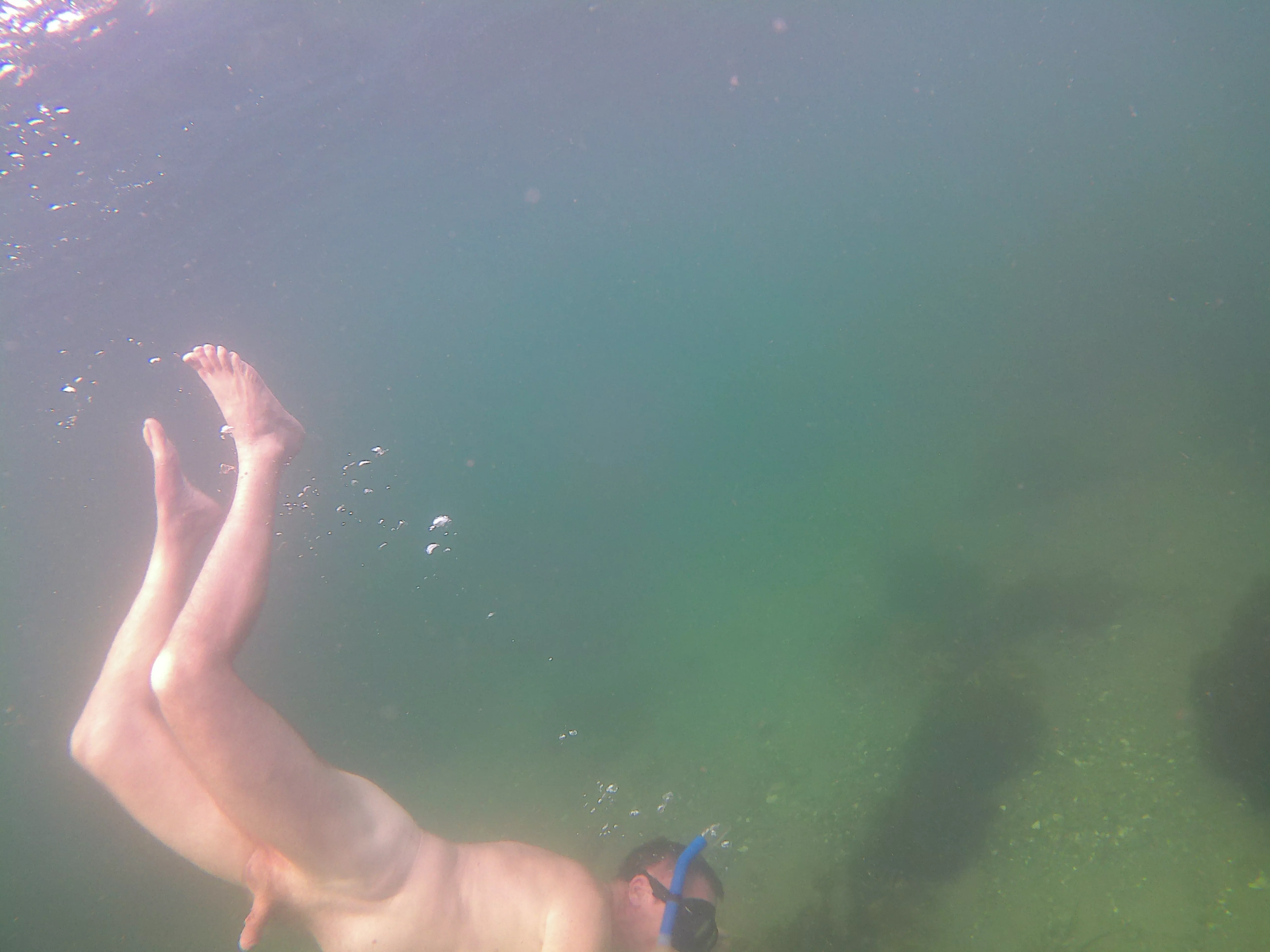 Underwater selfies are really difficult