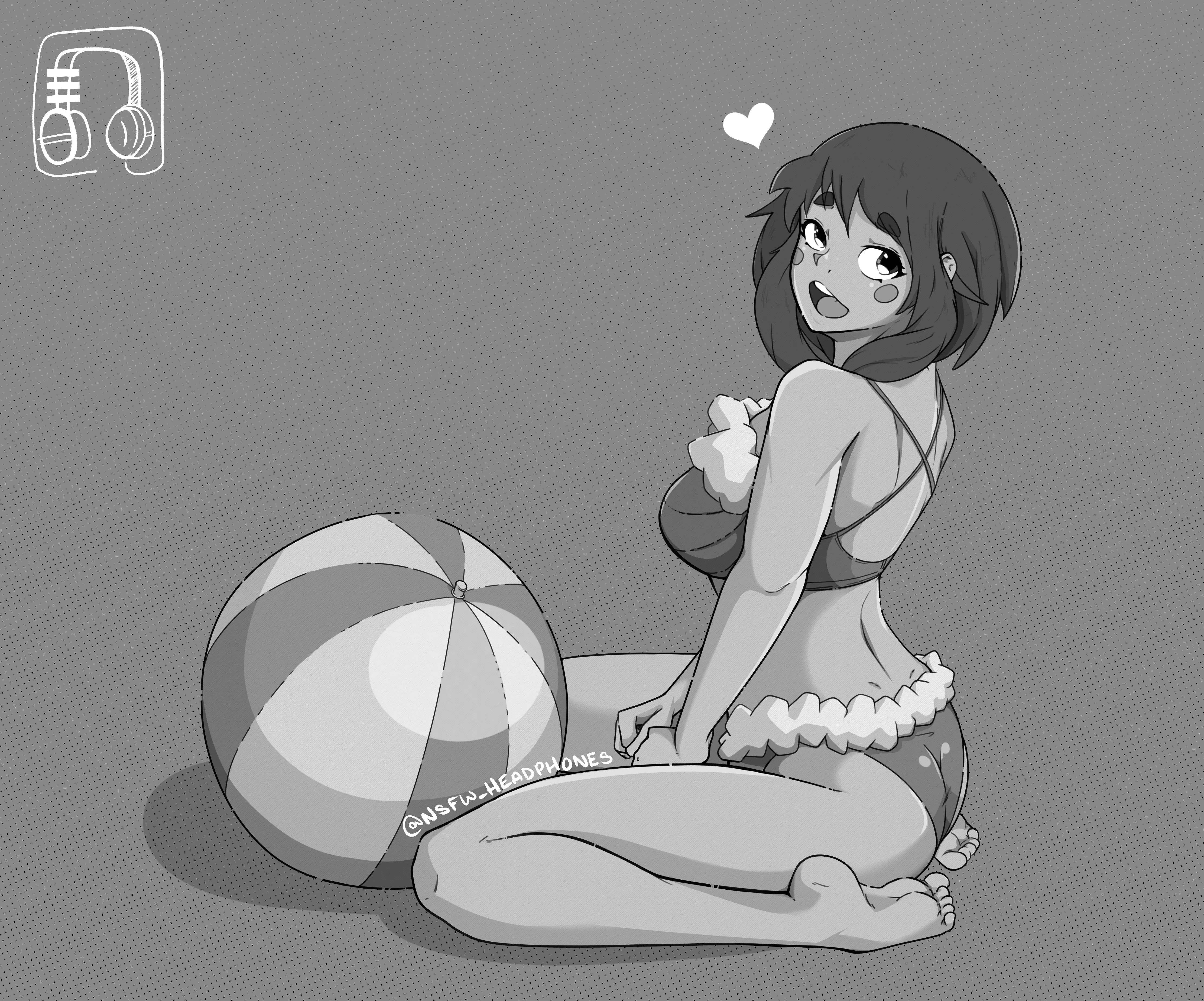 Uraraka's Beach Ball OC [NSFW_Headphones]