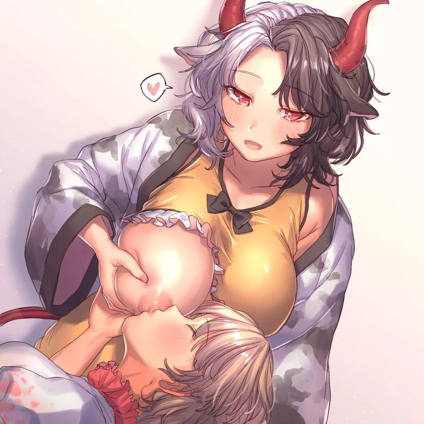 Urumi is breastfeeding Eika Ebisu