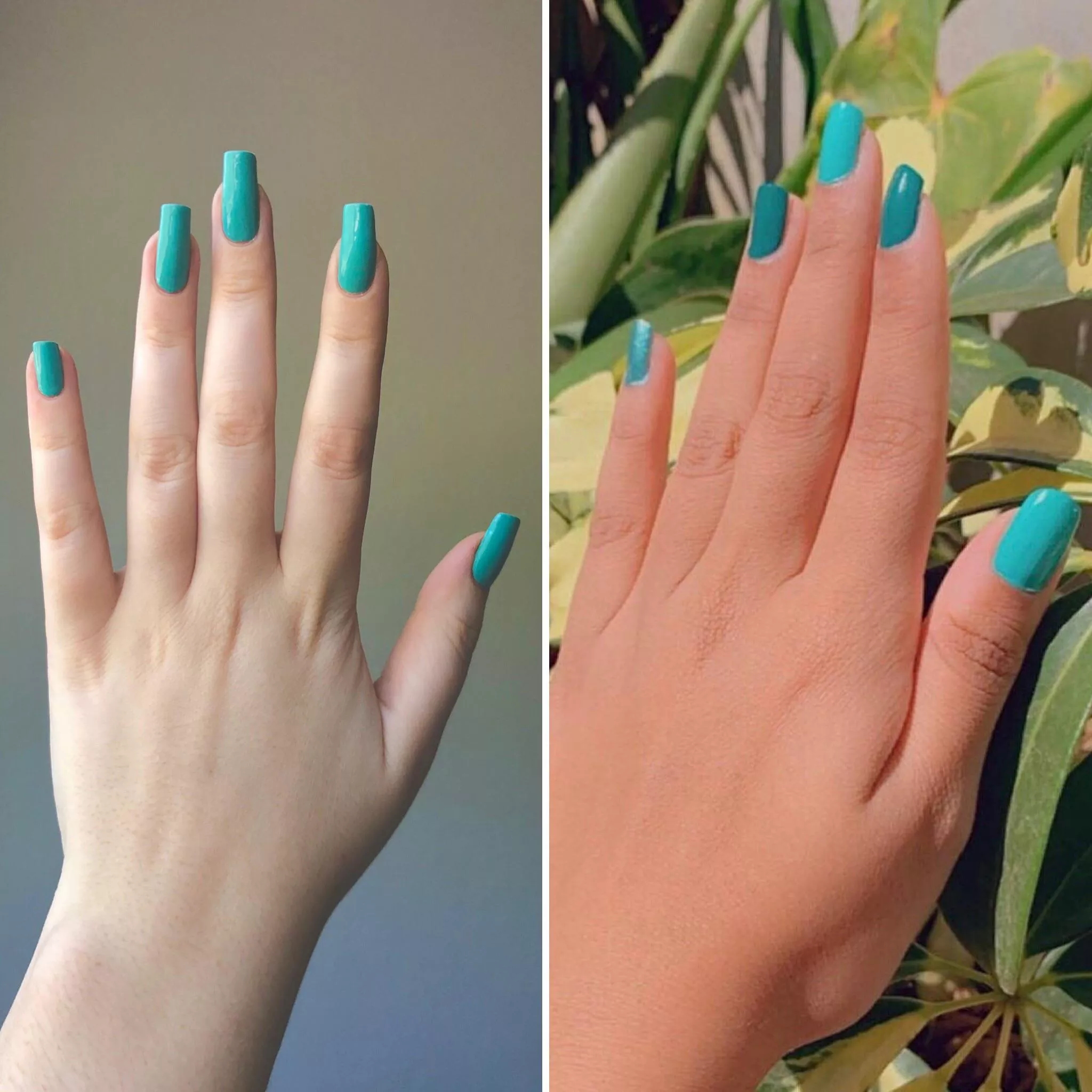 u/yull_sarangi and my matching teal nails 💕