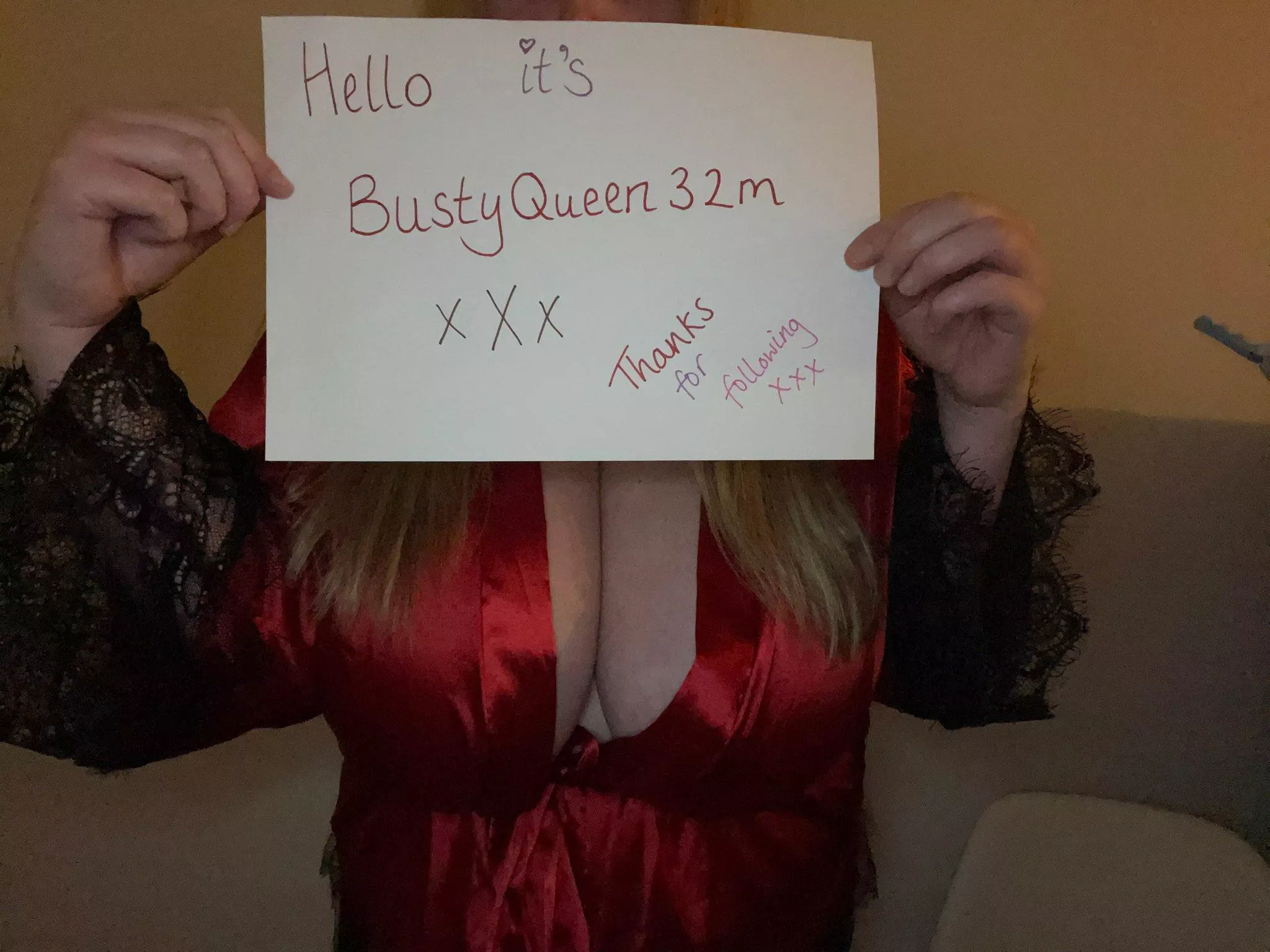 Verification of my 32M Cups massive tits! ðŸ’–