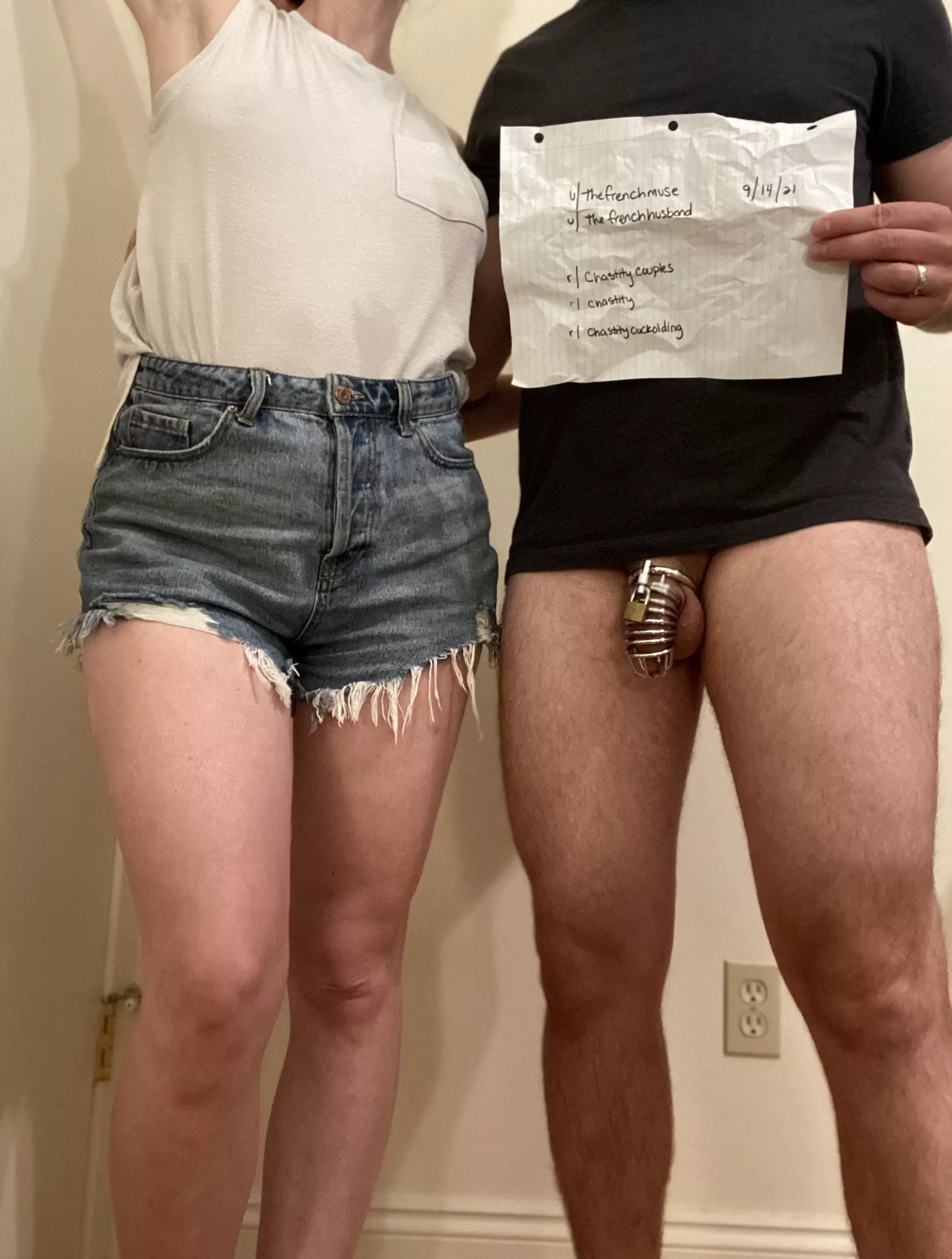 Verification time for my wife & I!