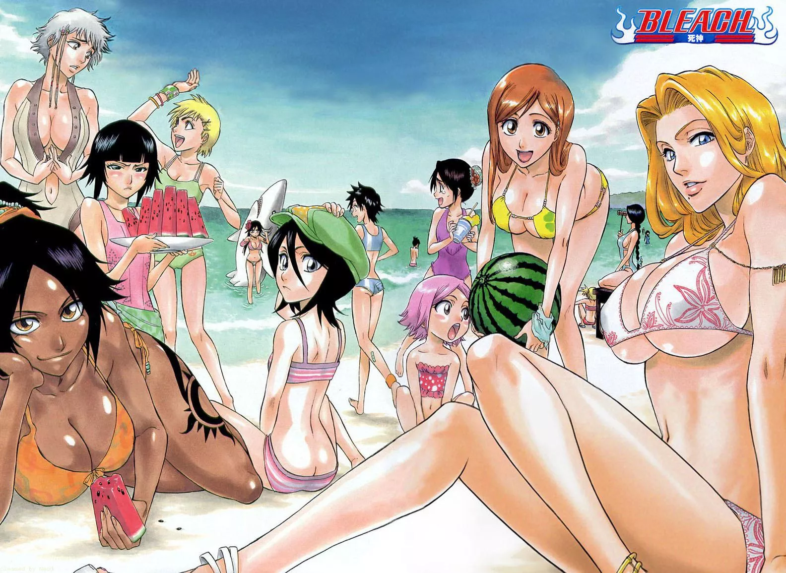 Waifus At The Beach (Tite Kubo) [Bleach]