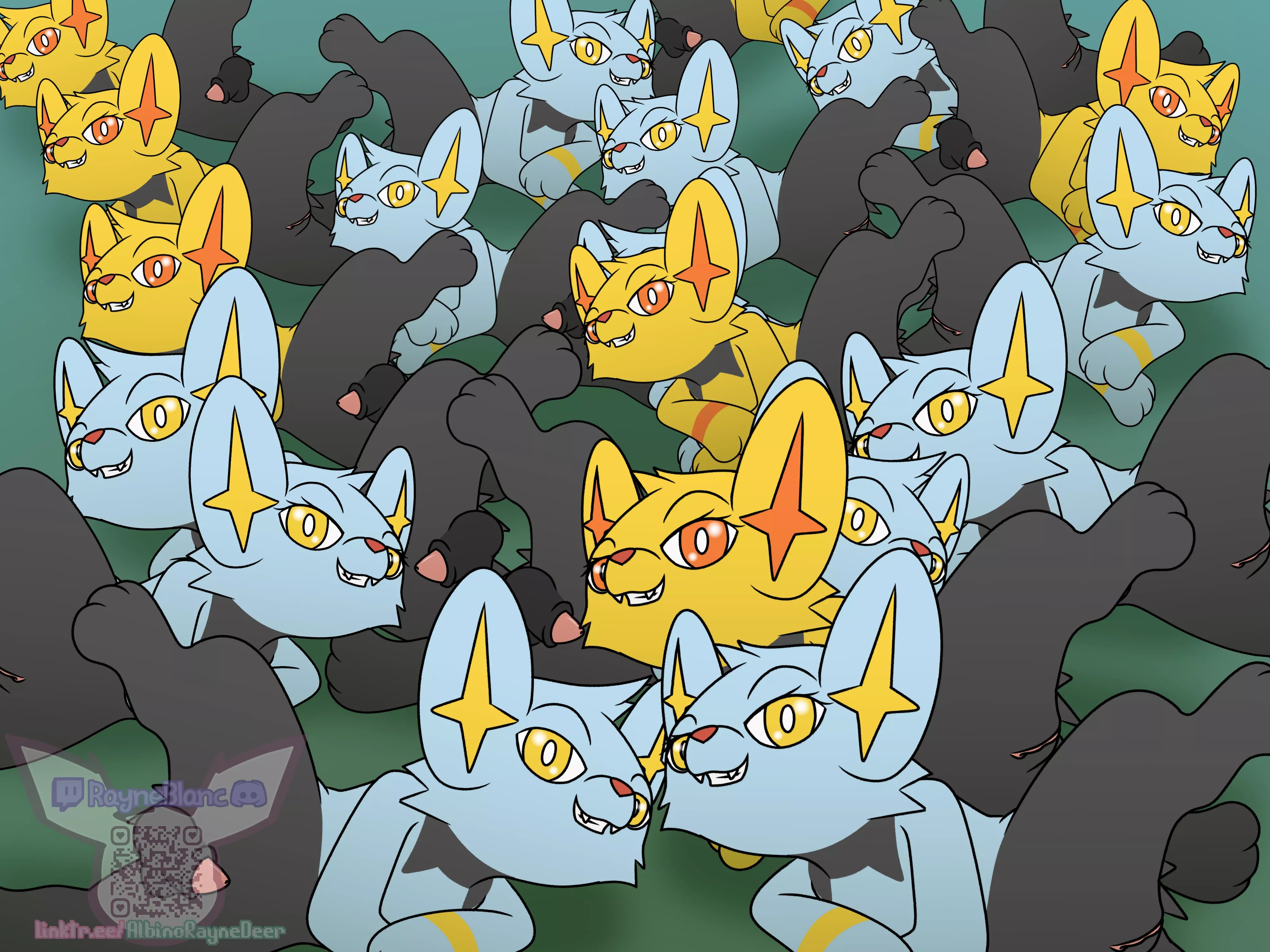 Walking outside on Community Day be like [MF] (AlbinoRayneDeer)