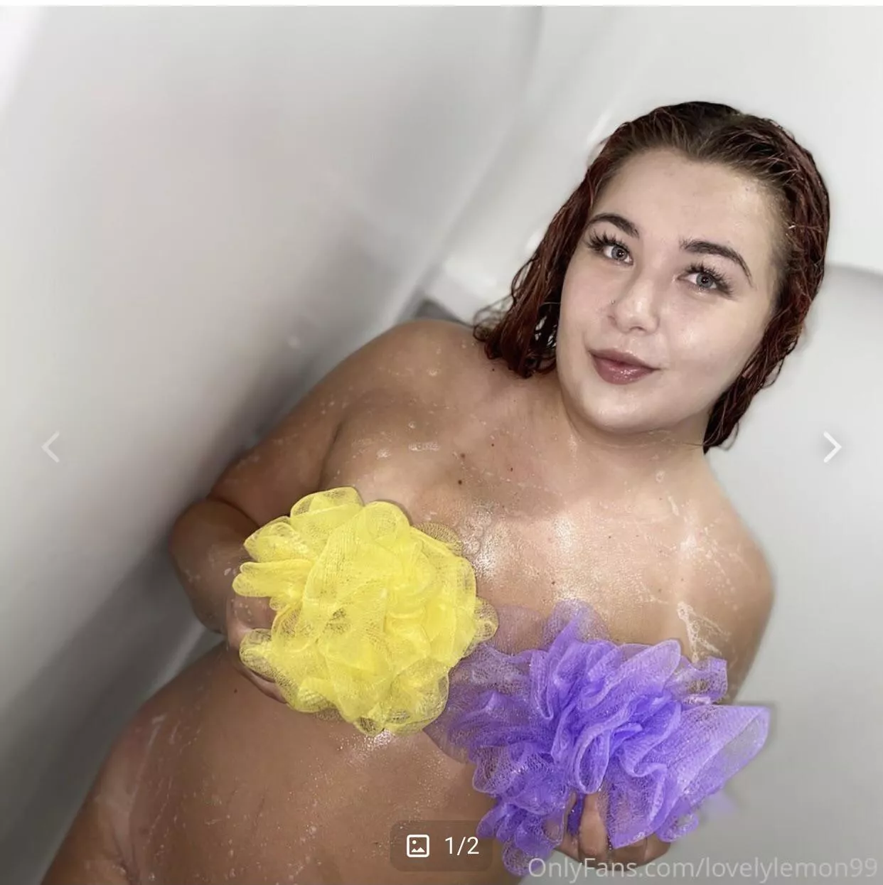 Wanna see me take the loofahs off?ðŸ¤¤ look in the comments link for FREEðŸ¥°