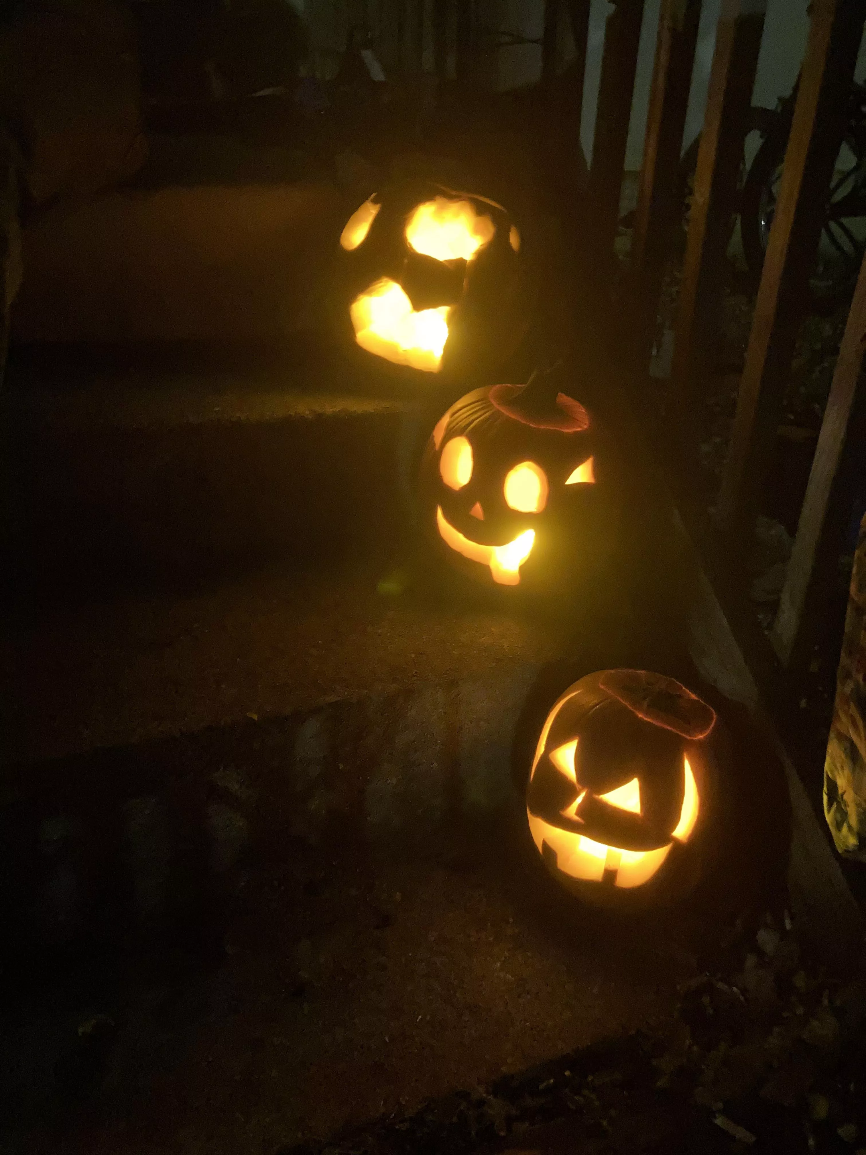 We carved pumpkins!