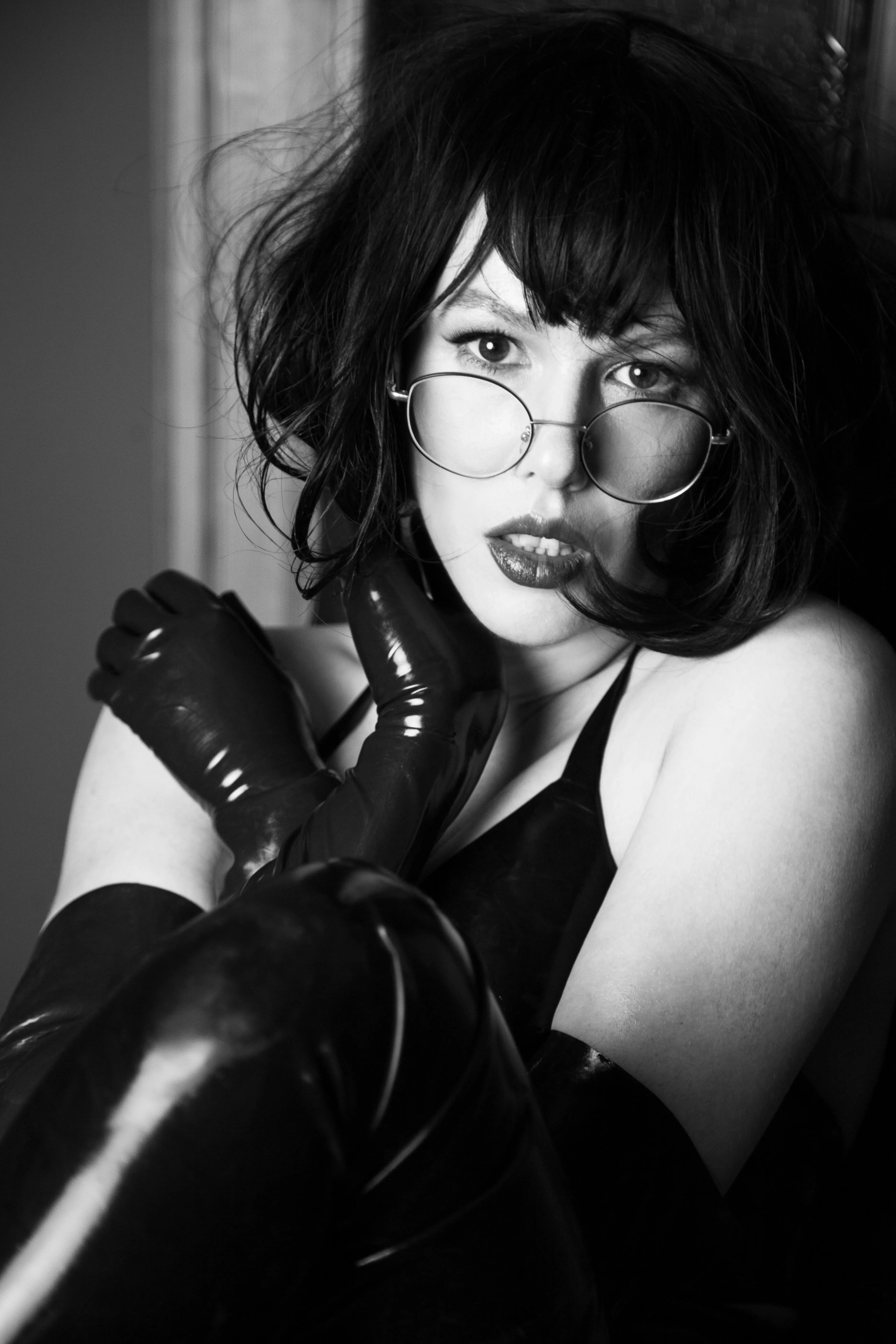 Wearing latex&glasses ❤ [OC]