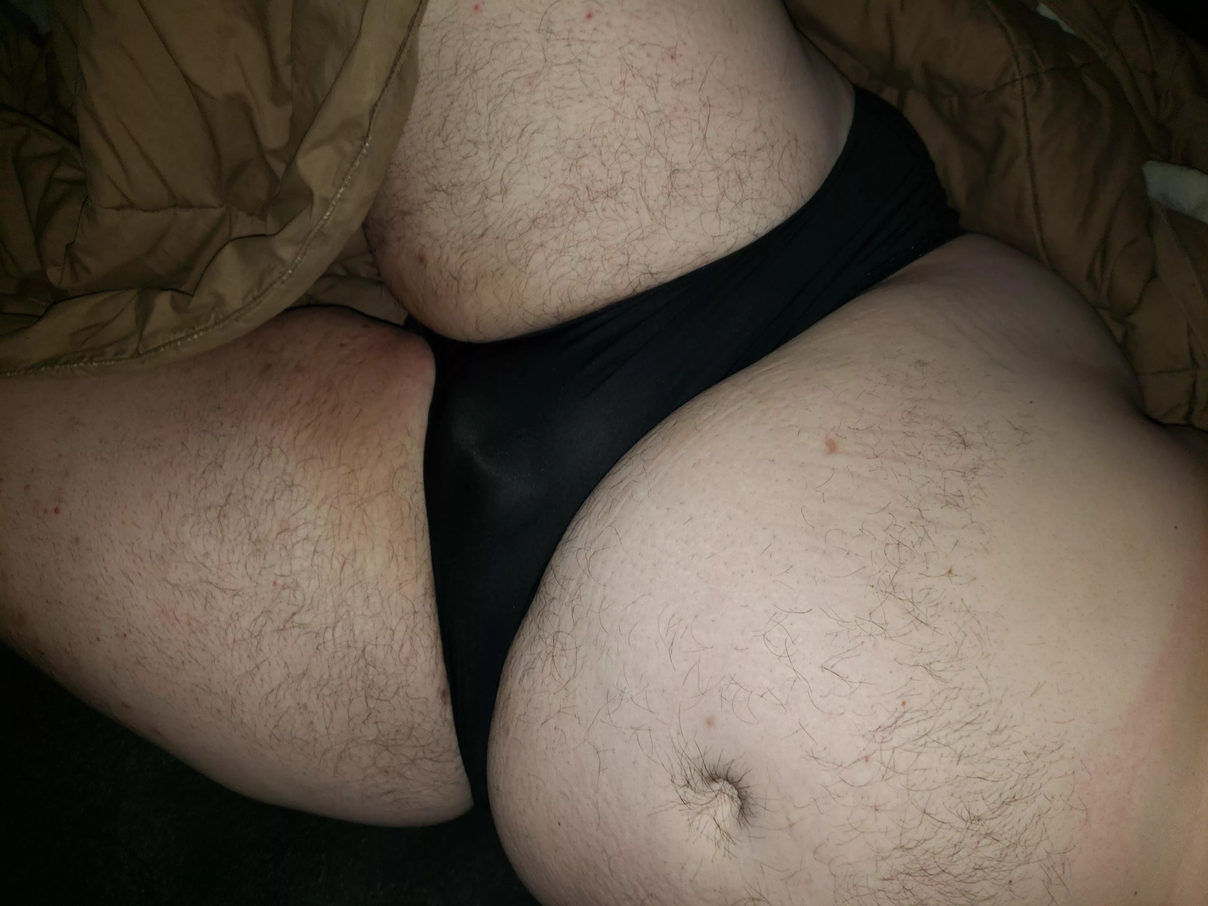 Wearing panties laying in bed. Hit me up