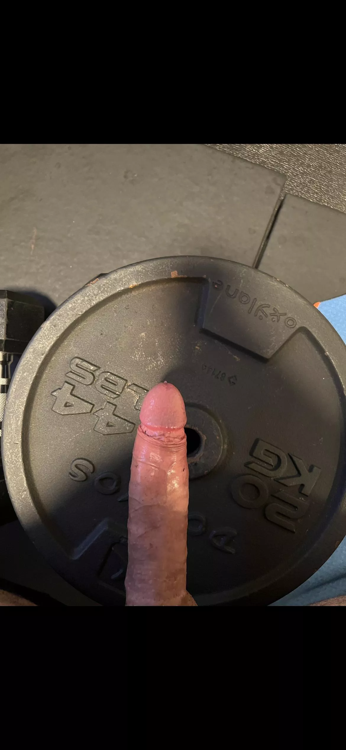 Weight plate and penis