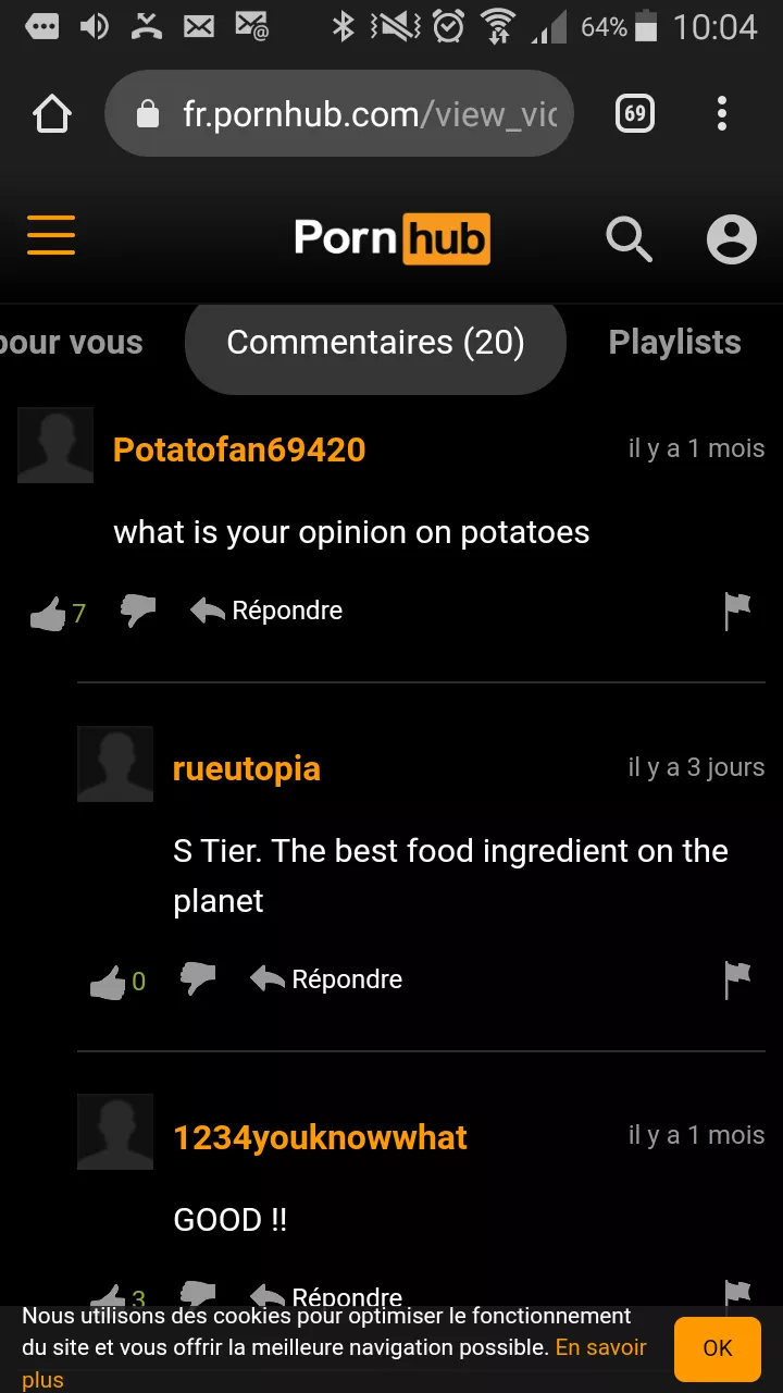 Well i like potatoes