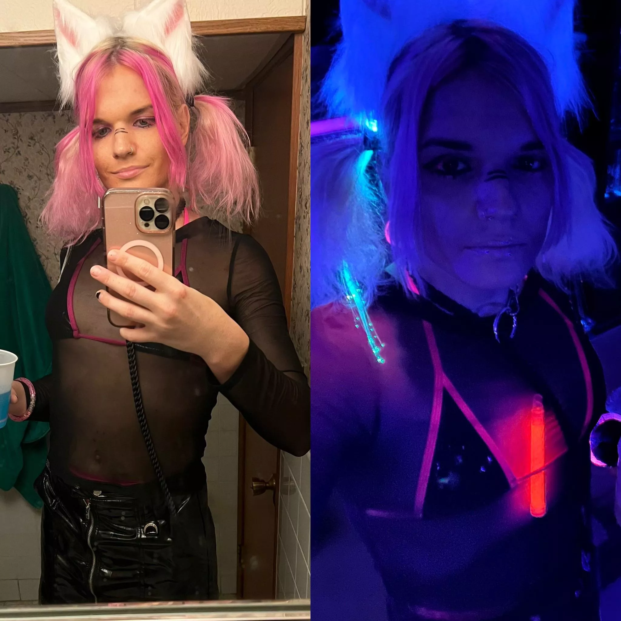 Went to cyberpunk Halloween party last night ðŸ–¤ðŸ’œ