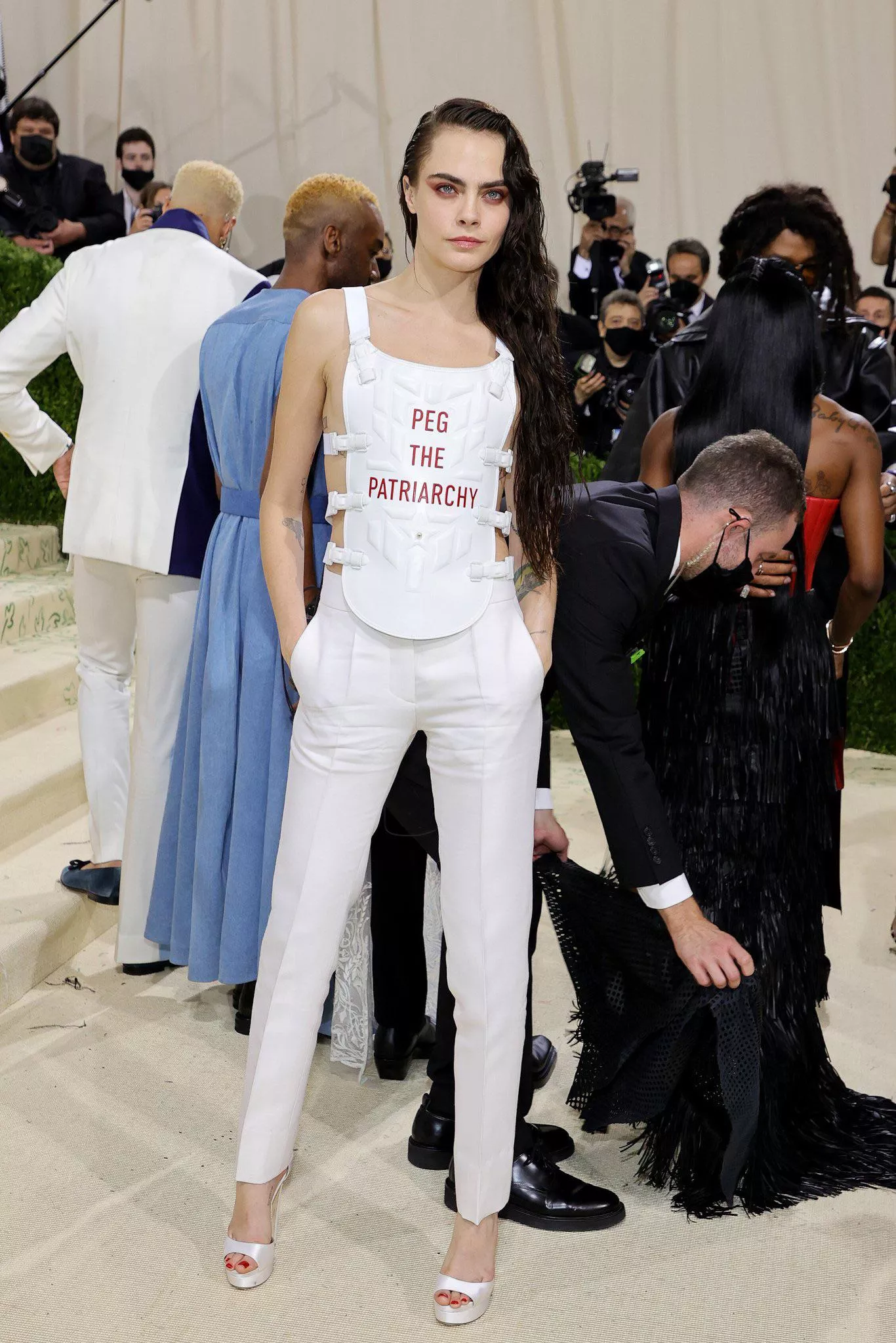 Were any other dommes or subs living for this outfit last night at the Met Gala? I can’t be the only person who spit out food when I saw it.