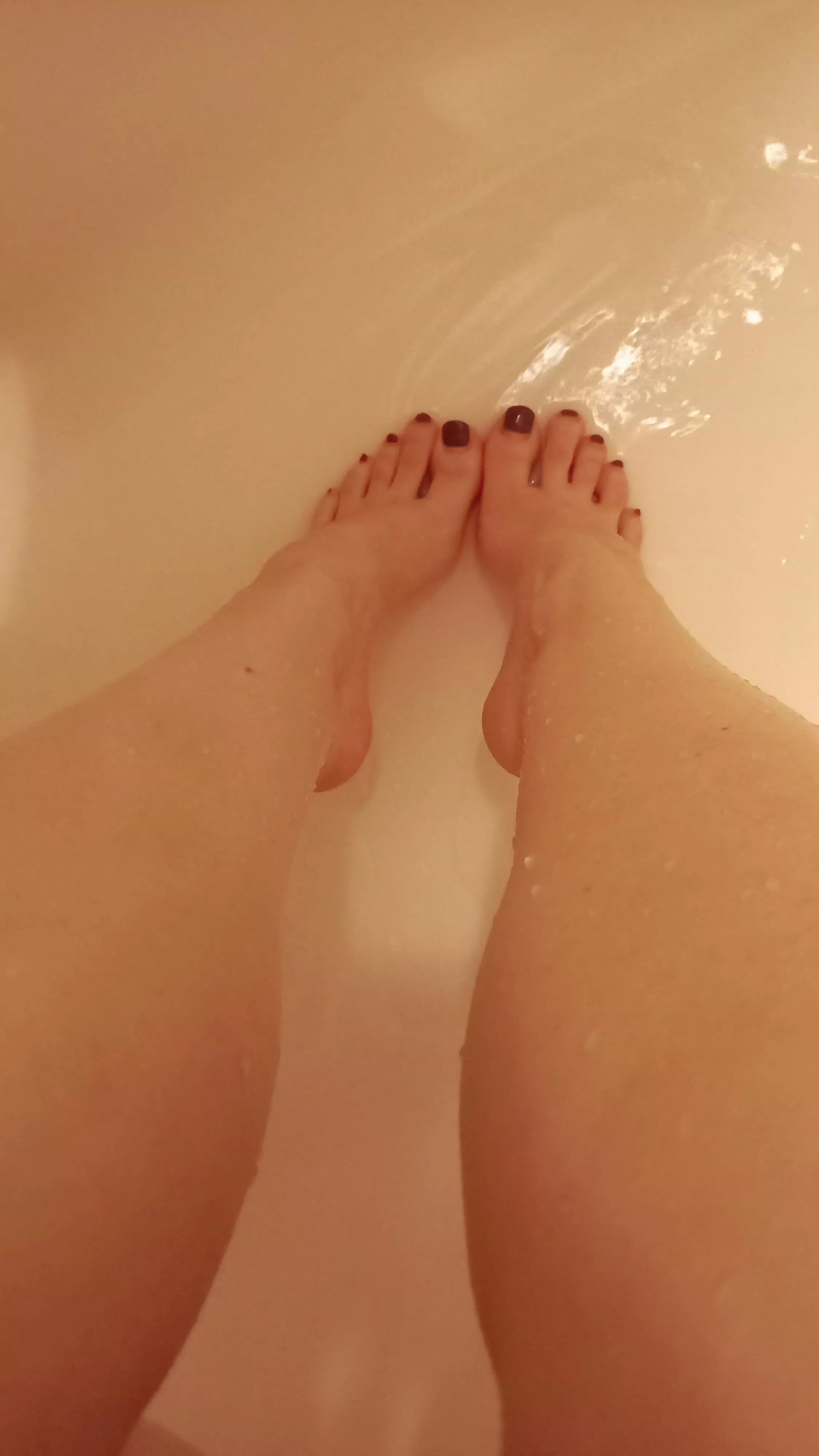 Wet feet trampling on your face.