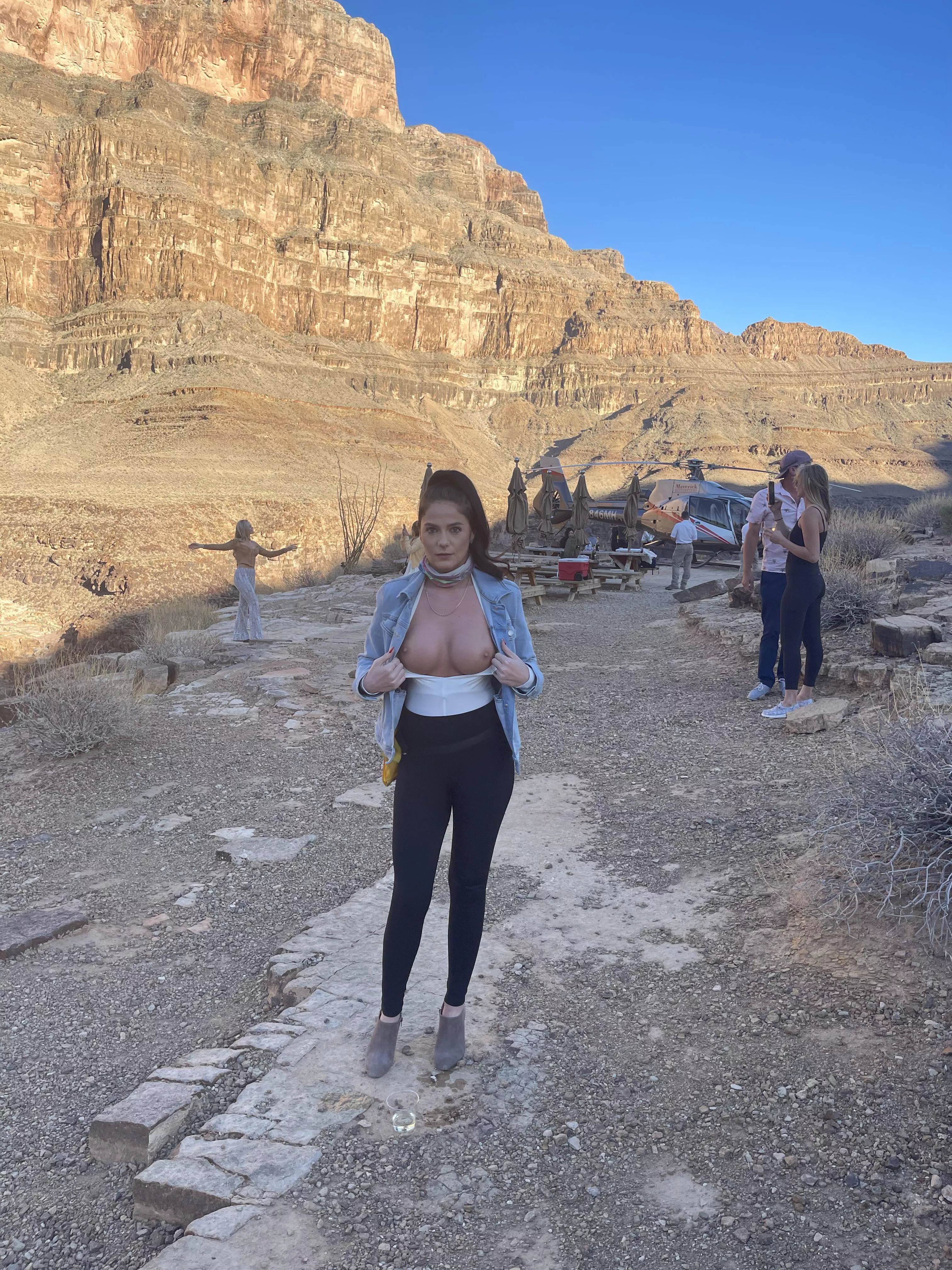 What could make the Grand Canyon more beautiful, titties!!!