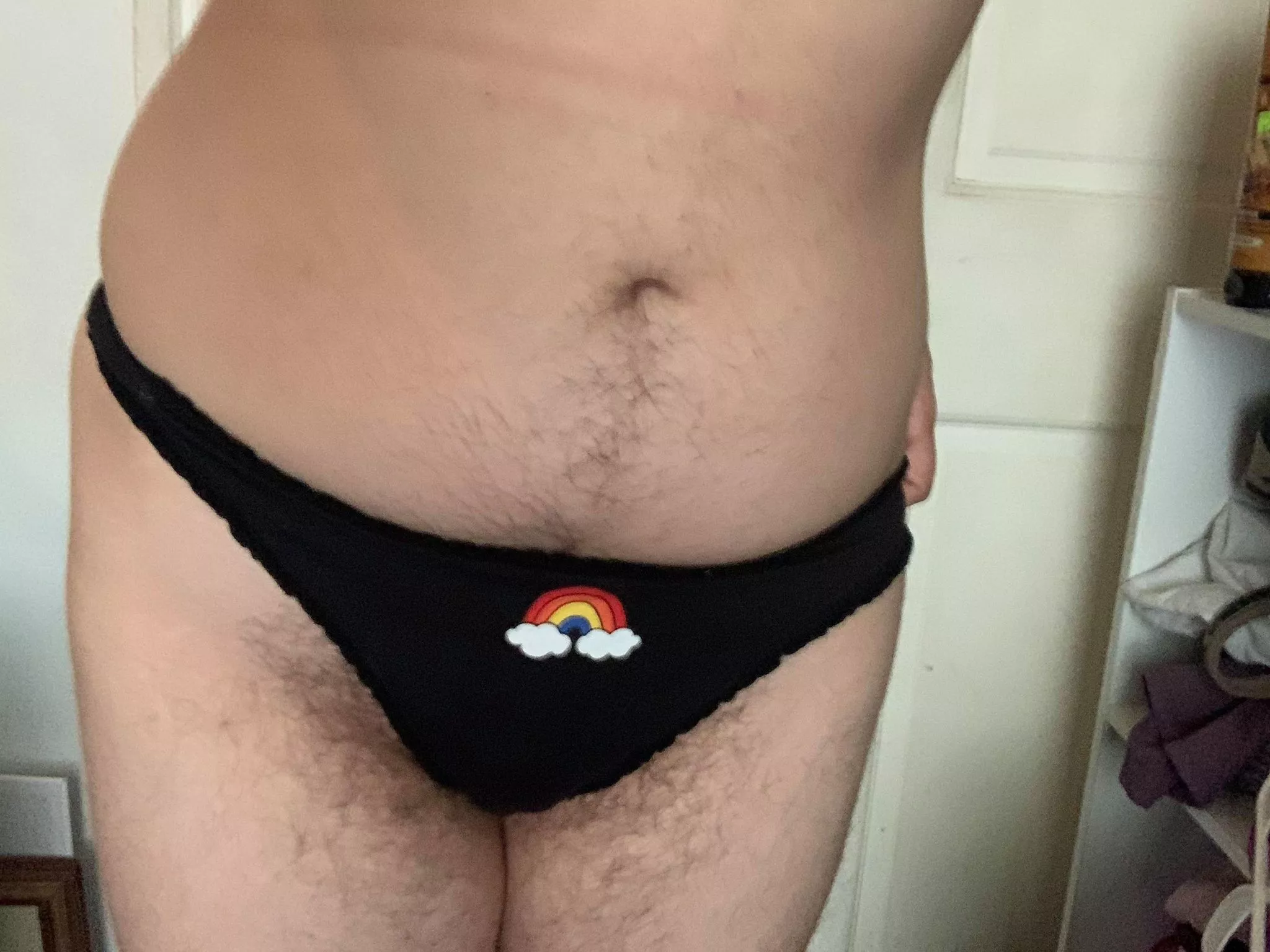 What do you think of my rainbow undies? :3