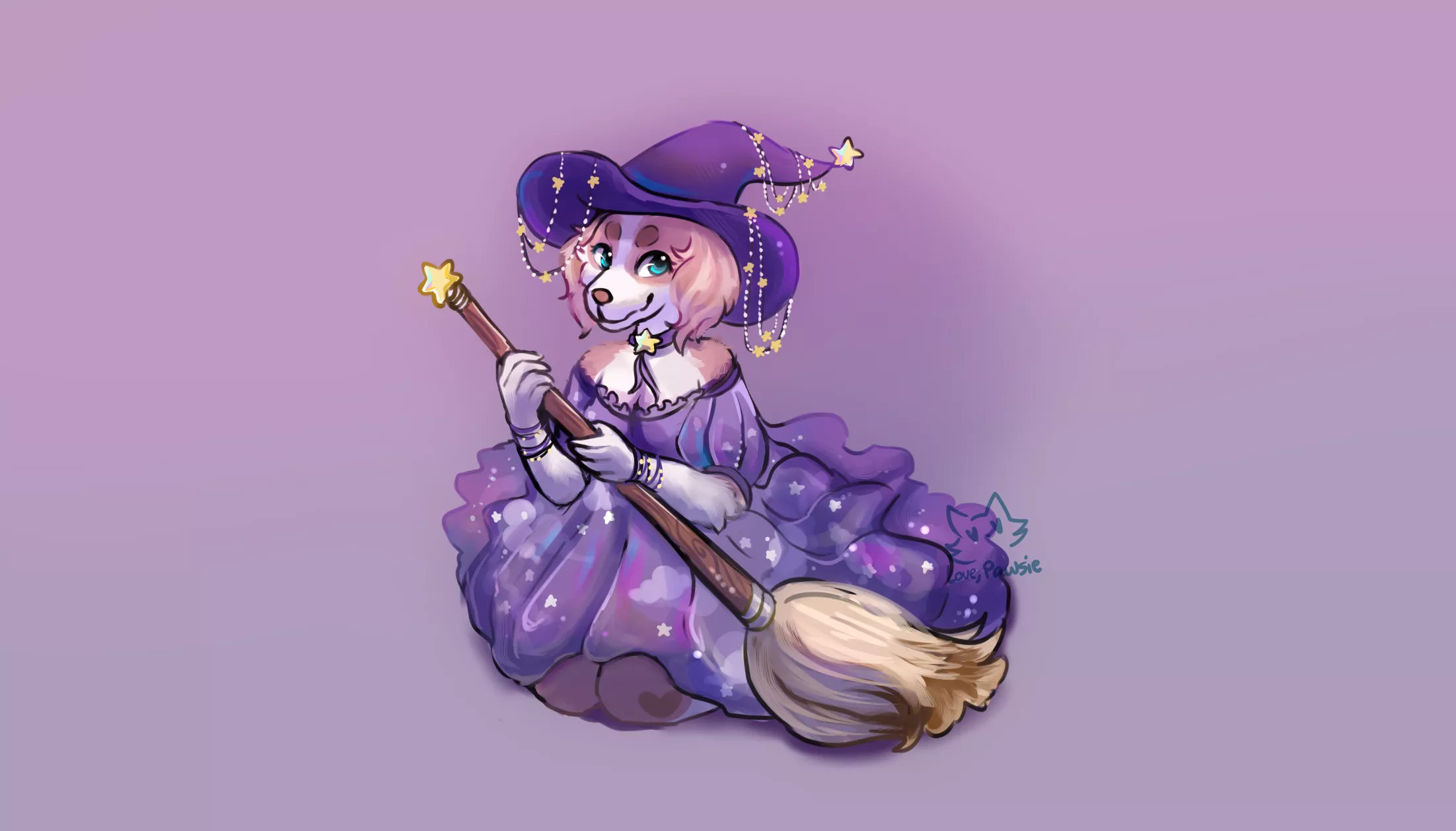 What will your Sona/OC be this Halloween Season? Drew mine in a cute witch costume ^^. (art by me, twitter @lovepawsie)